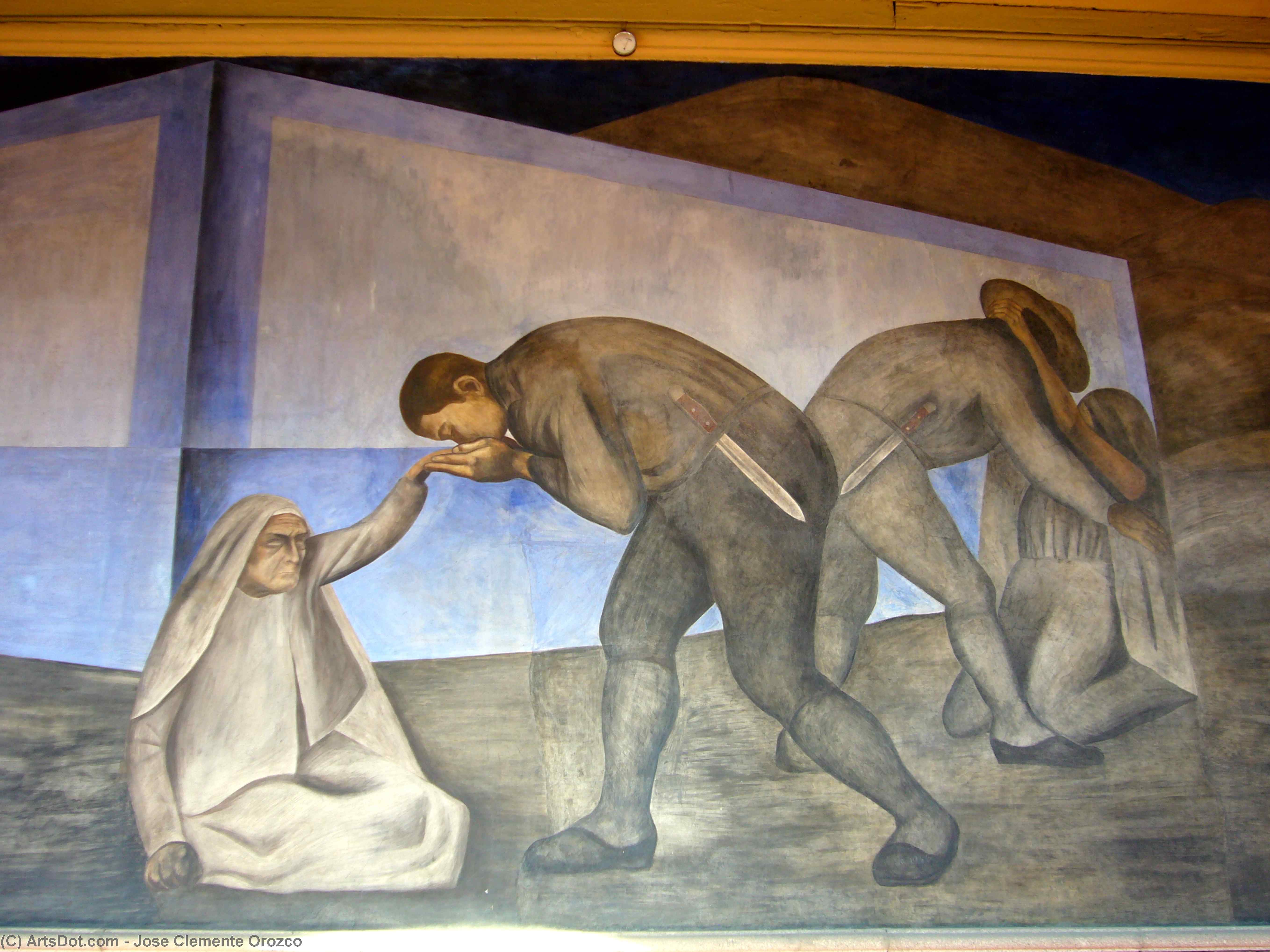 Order Oil Painting Replica Farewell, 1926 by Jose Clemente Orozco (1883-1949, Mexico) | ArtsDot.com