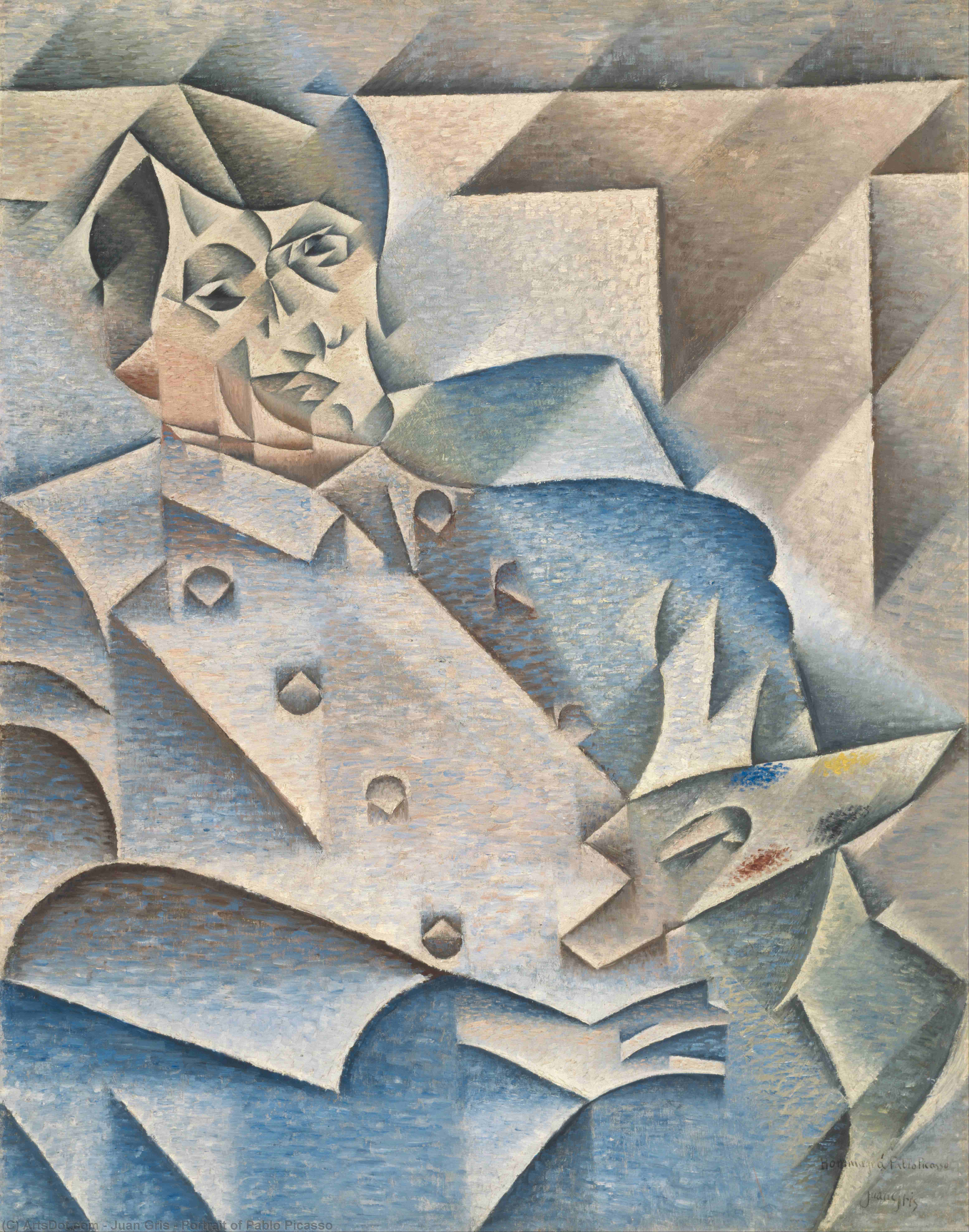 Buy Museum Art Reproductions Portrait of Pablo Picasso, 1912 by Juan Gris (1887-1927, Spain) | ArtsDot.com