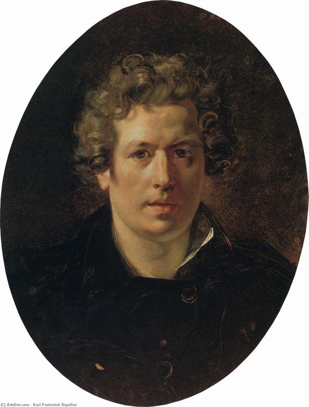 Buy Museum Art Reproductions Self-Portrait, 1833 by Karl Pavlovich Bryullov (1799-1852, Russia) | ArtsDot.com