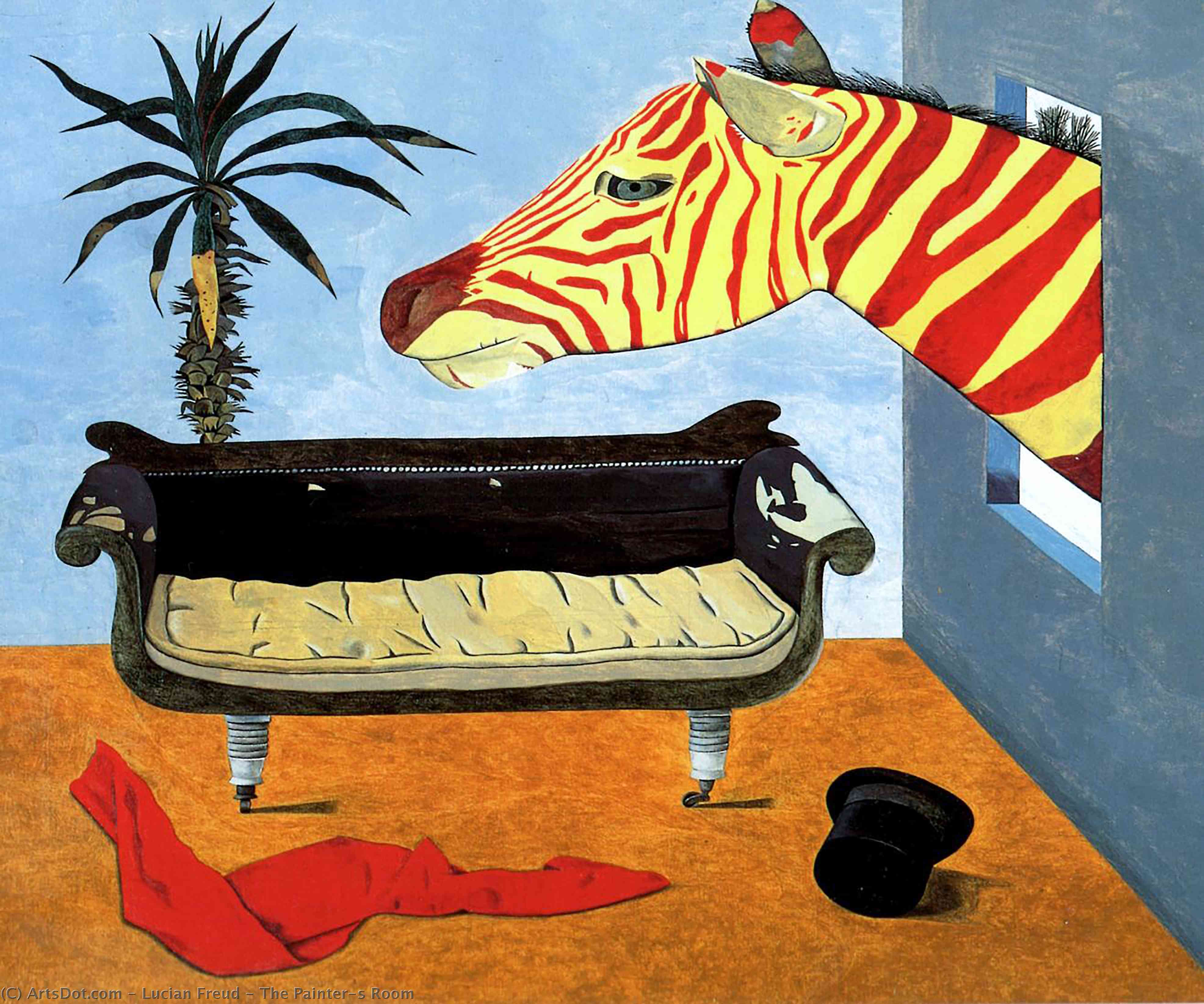 The Painter`s Room, 1944 by Lucian Freud (1922-2011, Germany) Lucian Freud | ArtsDot.com