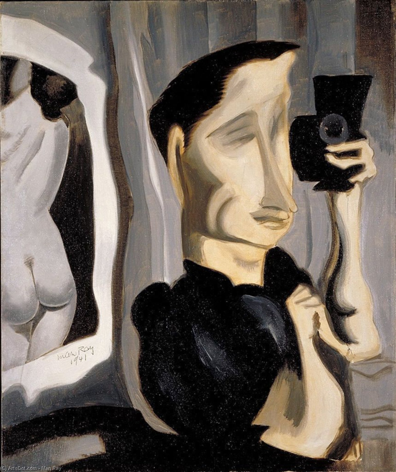 Buy Museum Art Reproductions Self-Portrait, 1941 by Man Ray (Inspired By) (1890-1976, United States) | ArtsDot.com