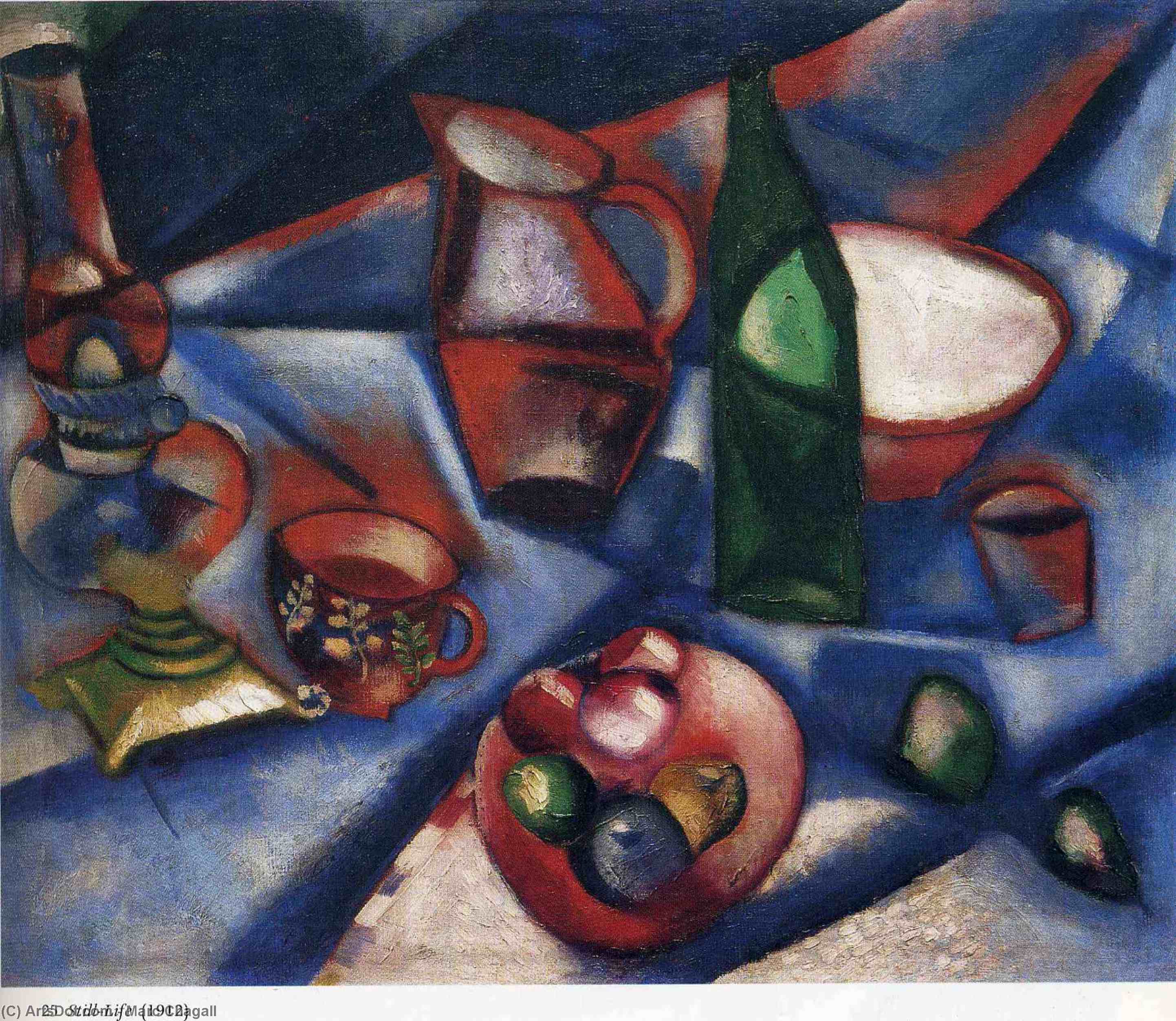 Order Paintings Reproductions Still life, 1912 by Marc Chagall (Inspired By) (1887-1985, Belarus) | ArtsDot.com