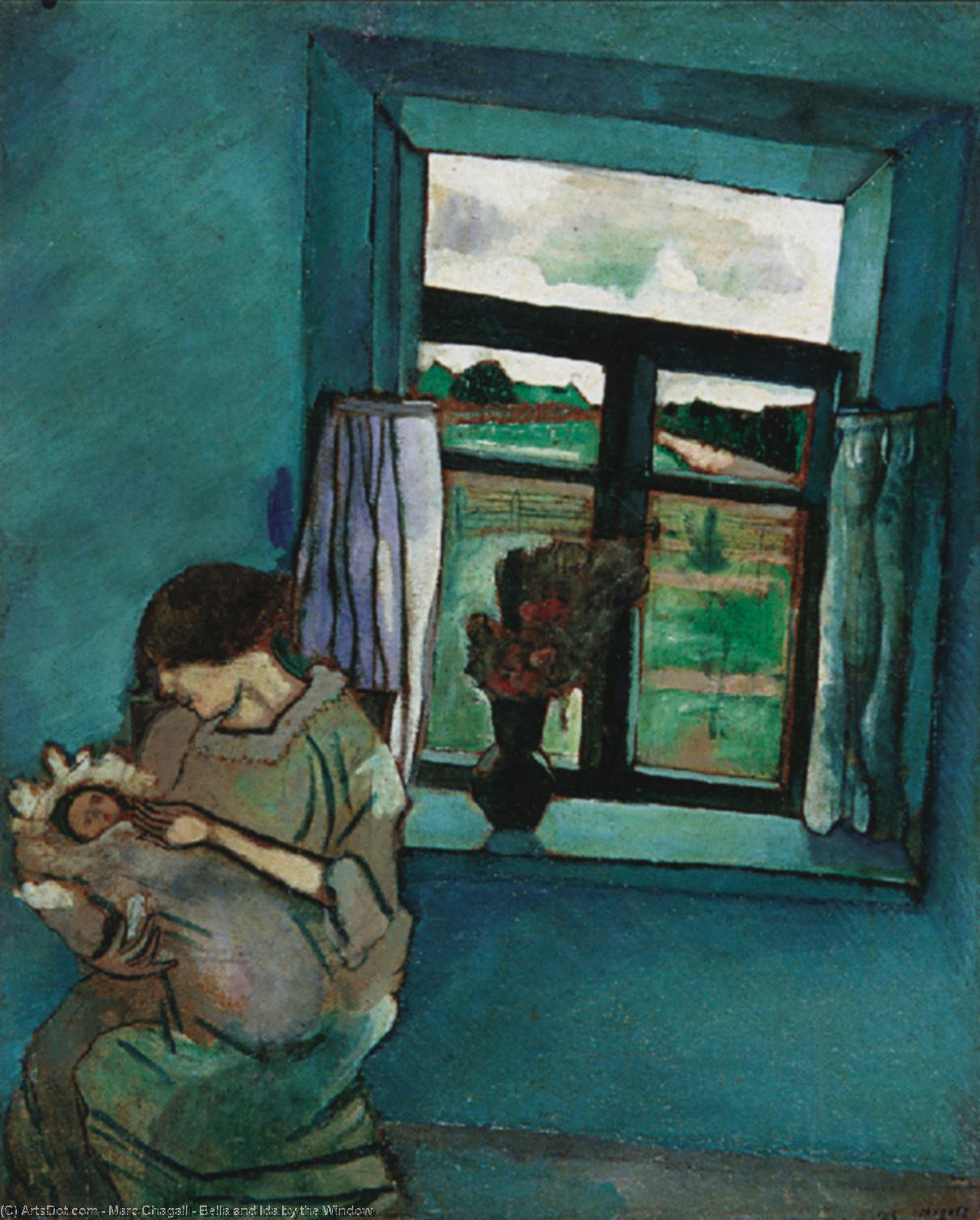 Buy Museum Art Reproductions Bella and Ida by the Window, 1916 by Marc Chagall (Inspired By) (1887-1985, Belarus) | ArtsDot.com