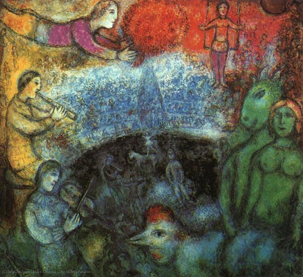 Order Oil Painting Replica The Grand Parade, 1980 by Marc Chagall (Inspired By) (1887-1985, Belarus) | ArtsDot.com