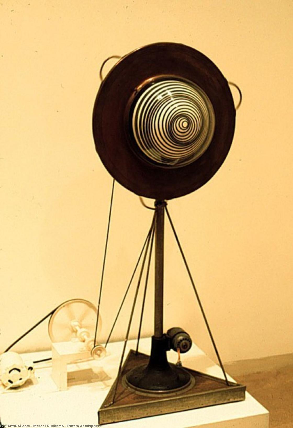 Order Oil Painting Replica Rotary demisphere, 1925 by Marcel Duchamp (Inspired By) (1887-1968, France) | ArtsDot.com