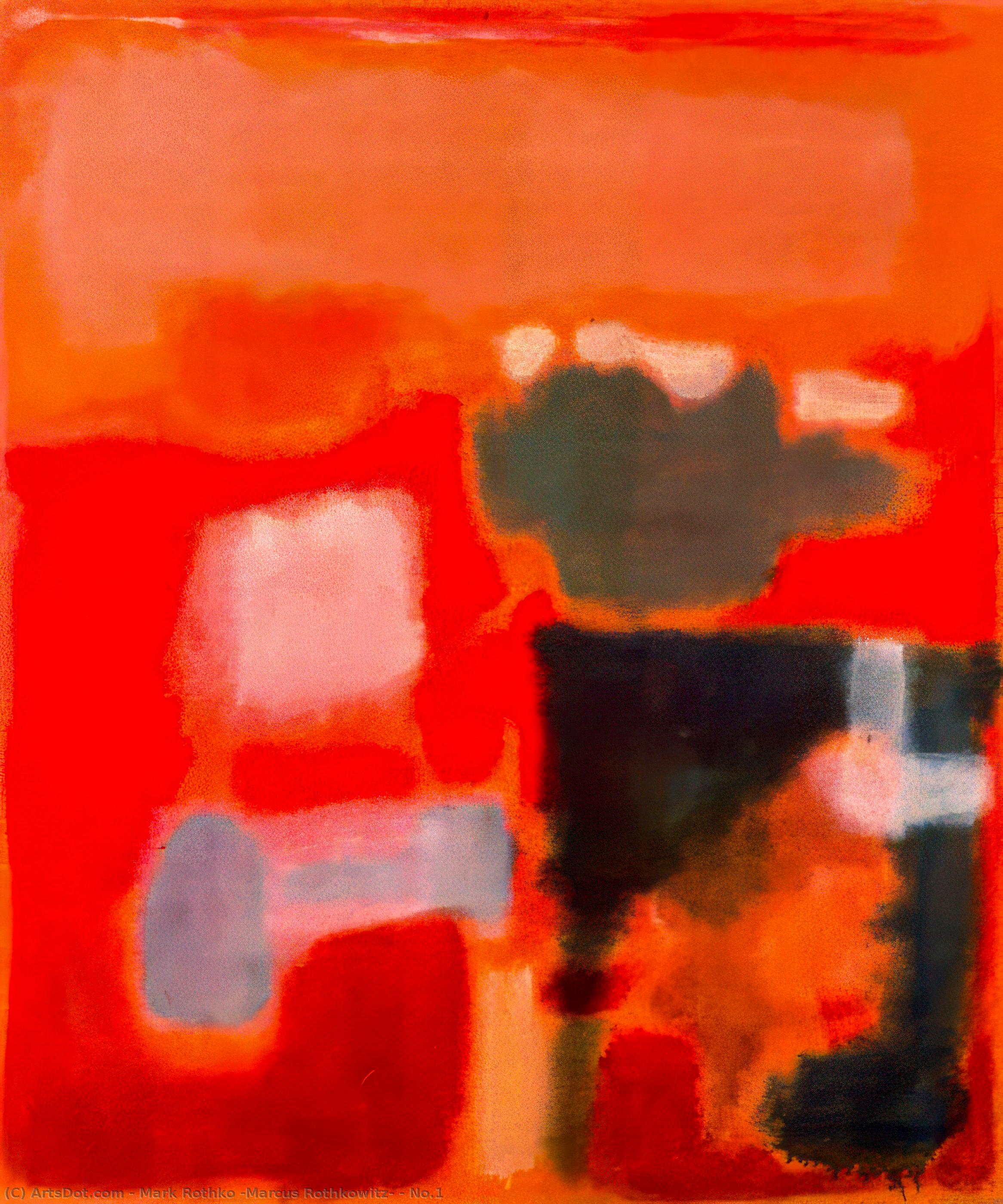 Order Oil Painting Replica No.1 by Mark Rothko (Marcus Rothkowitz) (Inspired By) (1903-1970, Latvia) | ArtsDot.com