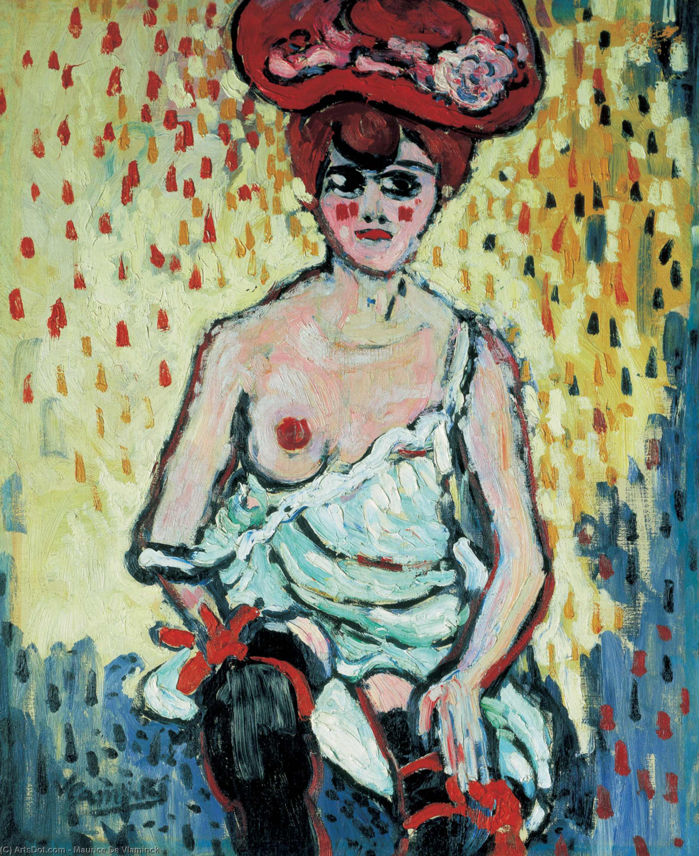 Order Oil Painting Replica The Girl at Rat Mort, 1905 by Maurice De Vlaminck (Inspired By) (1876-1958, France) | ArtsDot.com