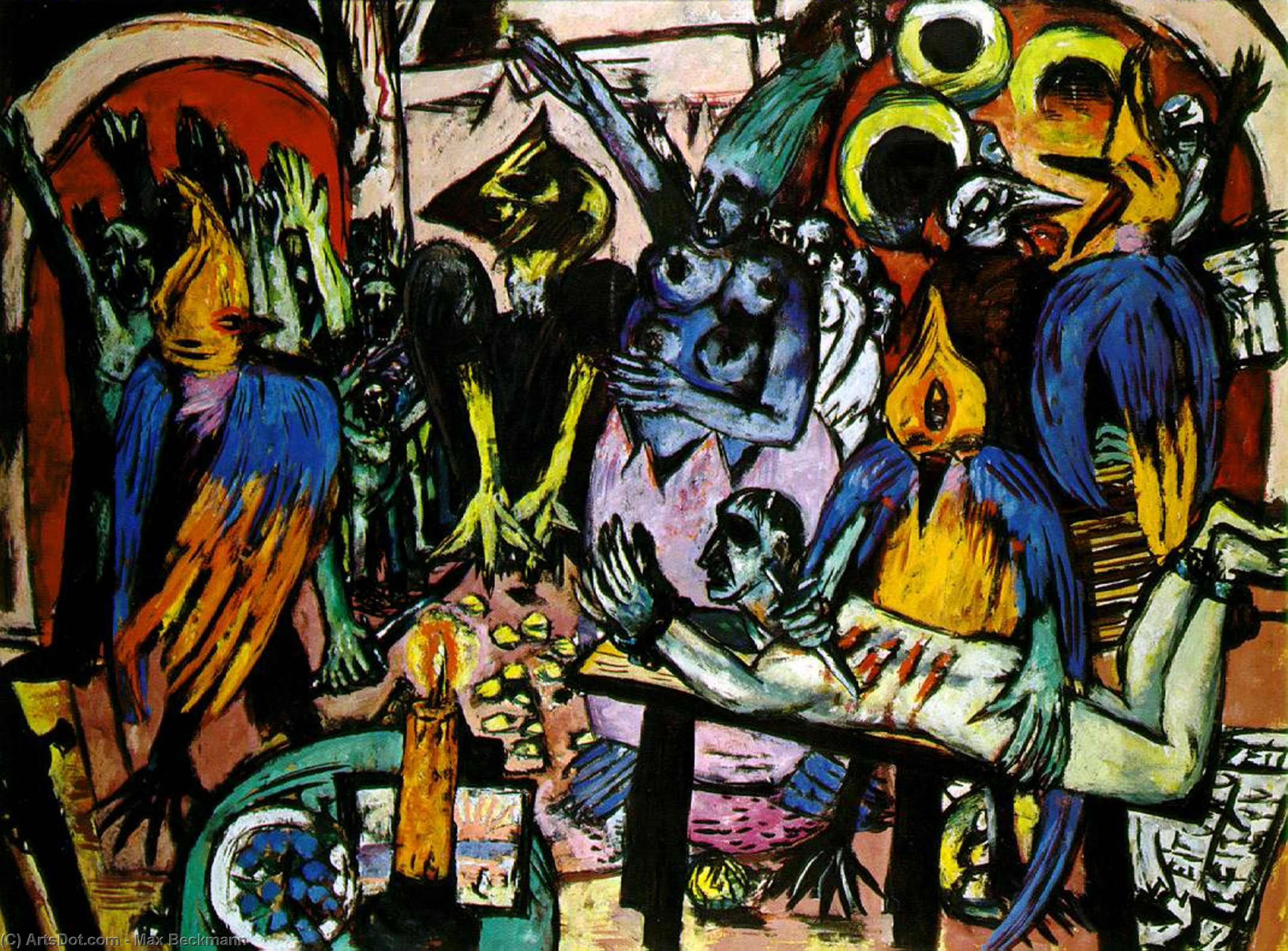Buy Museum Art Reproductions Bird`s hell, 1938 by Max Beckmann (1884-1950, Germany) | ArtsDot.com