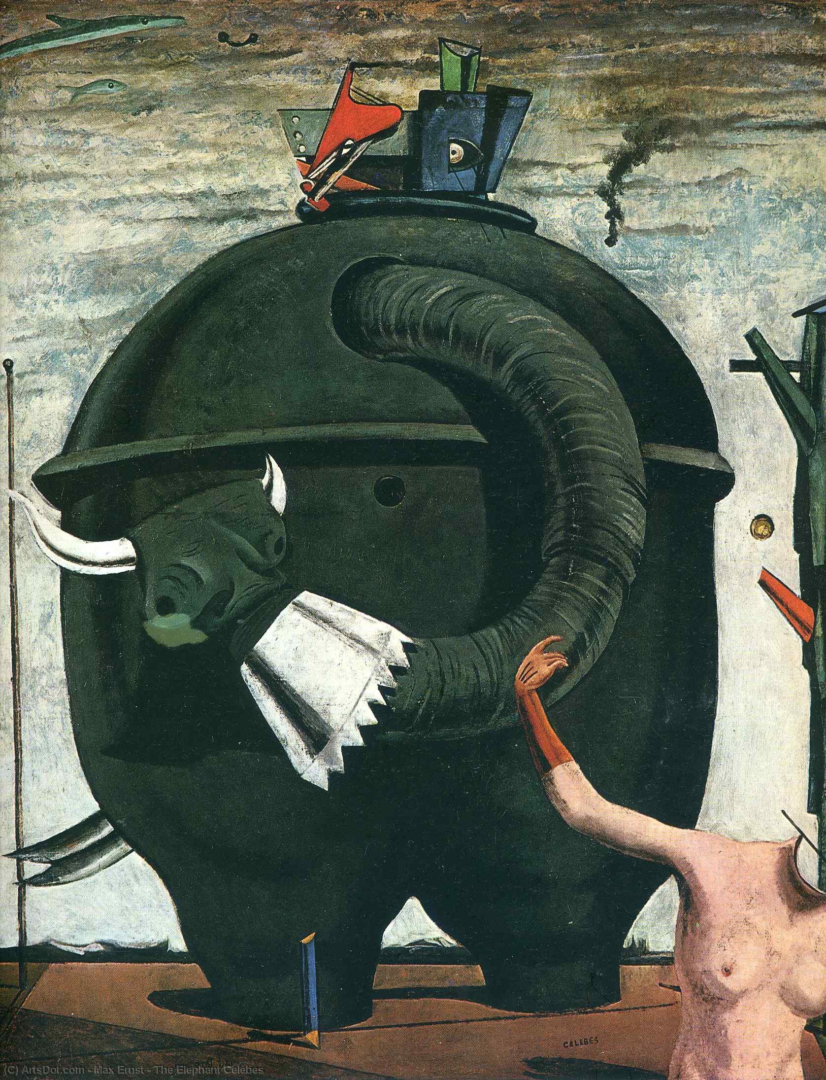 Order Art Reproductions The Elephant Celebes, 1921 by Max Ernst (Inspired By) (1891-1976, Germany) | ArtsDot.com
