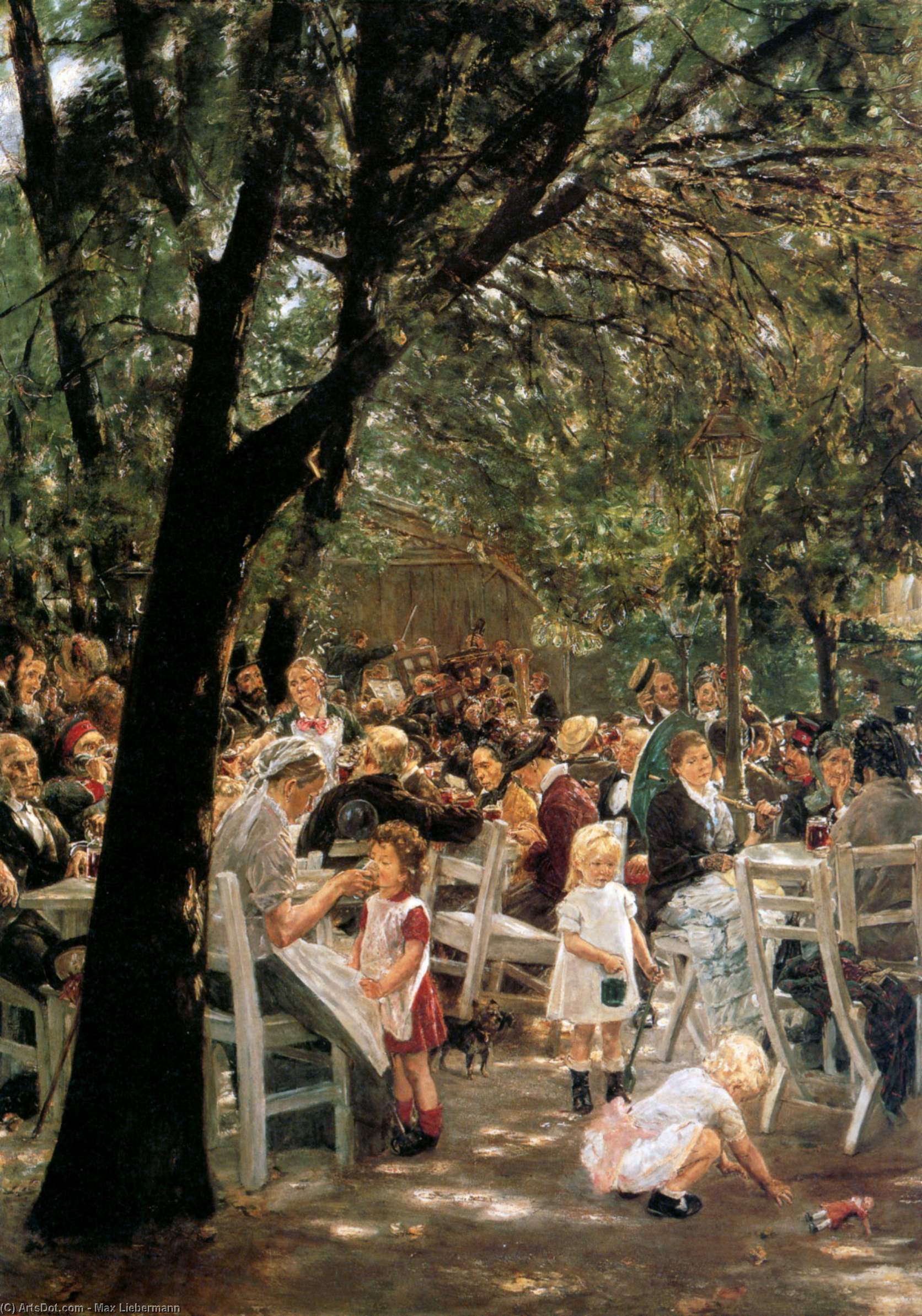 Order Oil Painting Replica Amsterdam Orphans in the Garden, 1885 by Max Liebermann (1847-1935, Germany) | ArtsDot.com