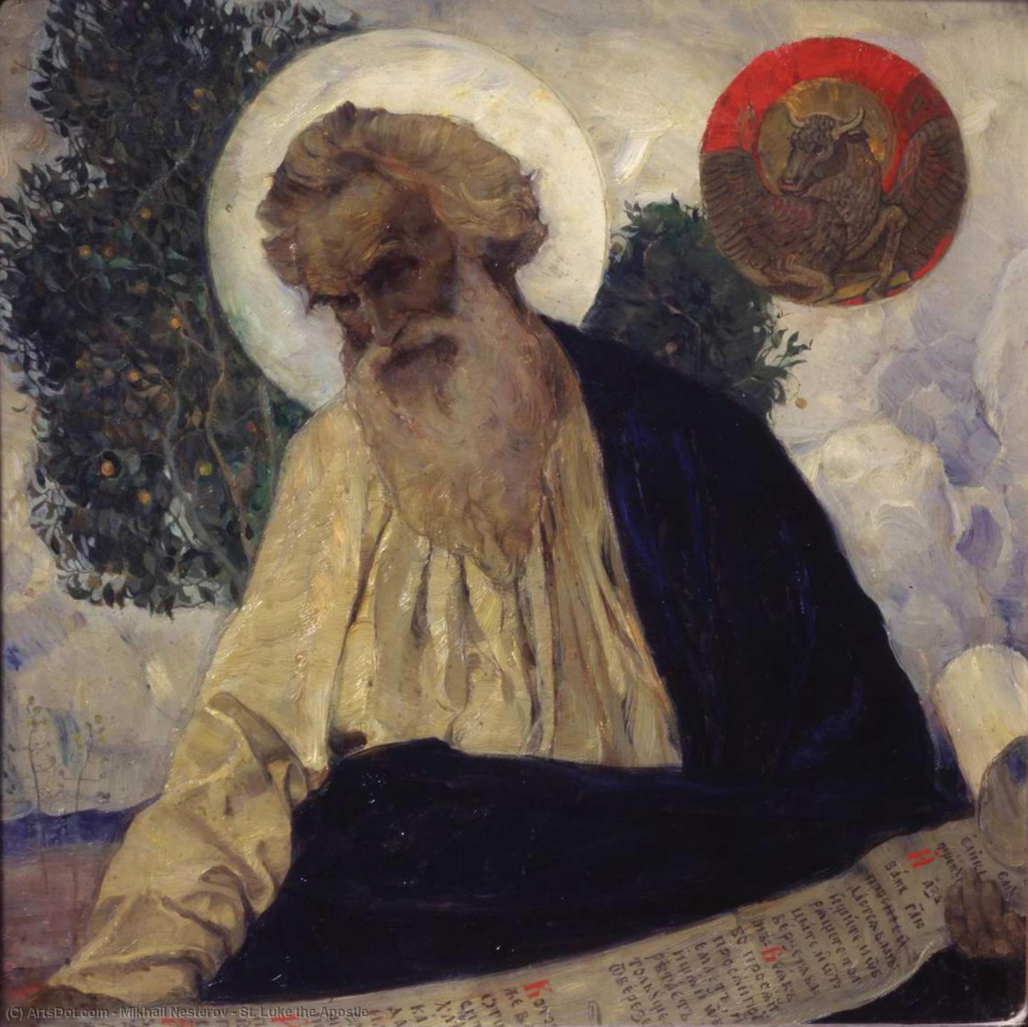 Order Artwork Replica St. Luke the Apostle, 1909 by Mikhail Nesterov (1862-1942, Russia) | ArtsDot.com