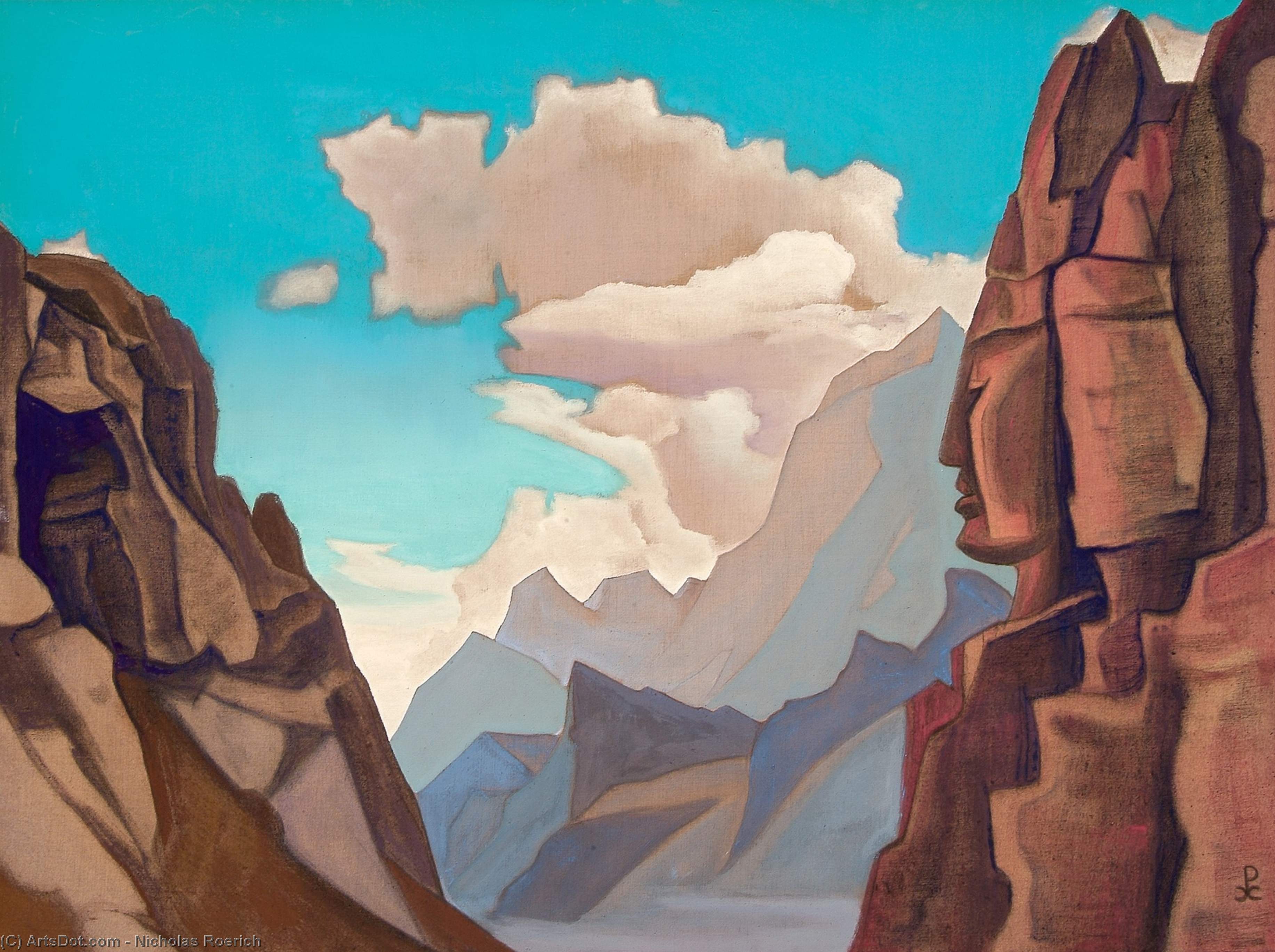 Order Oil Painting Replica Great spirit of Himalayas, 1934 by Nicholas Roerich (1874-1947, Russia) | ArtsDot.com