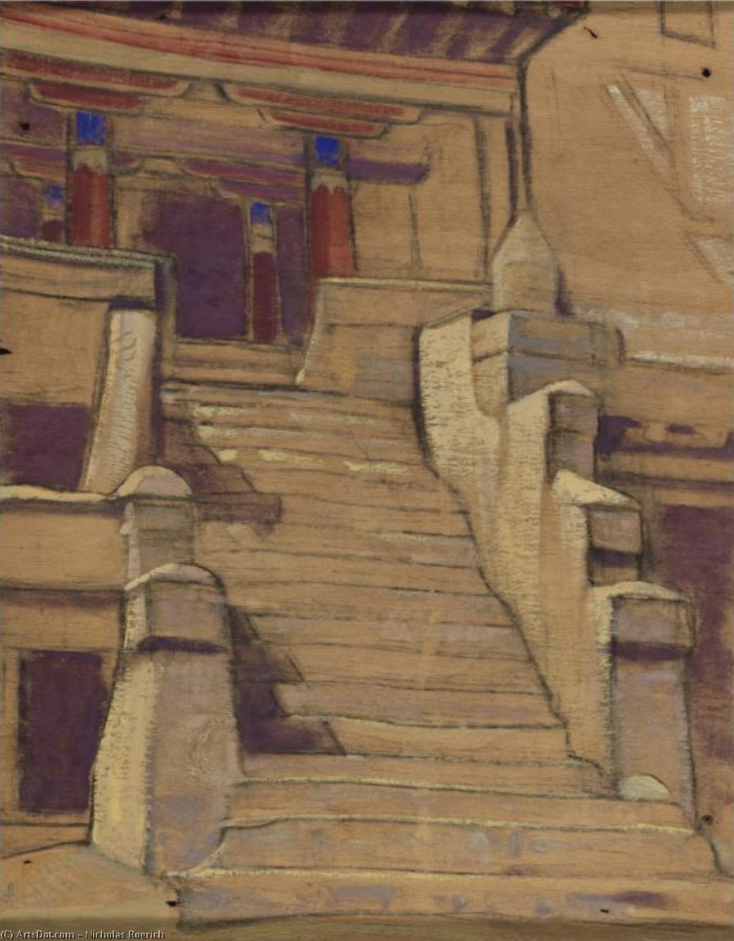 Order Oil Painting Replica Spitok, Ladakh, 1926 by Nicholas Roerich (1874-1947, Russia) | ArtsDot.com