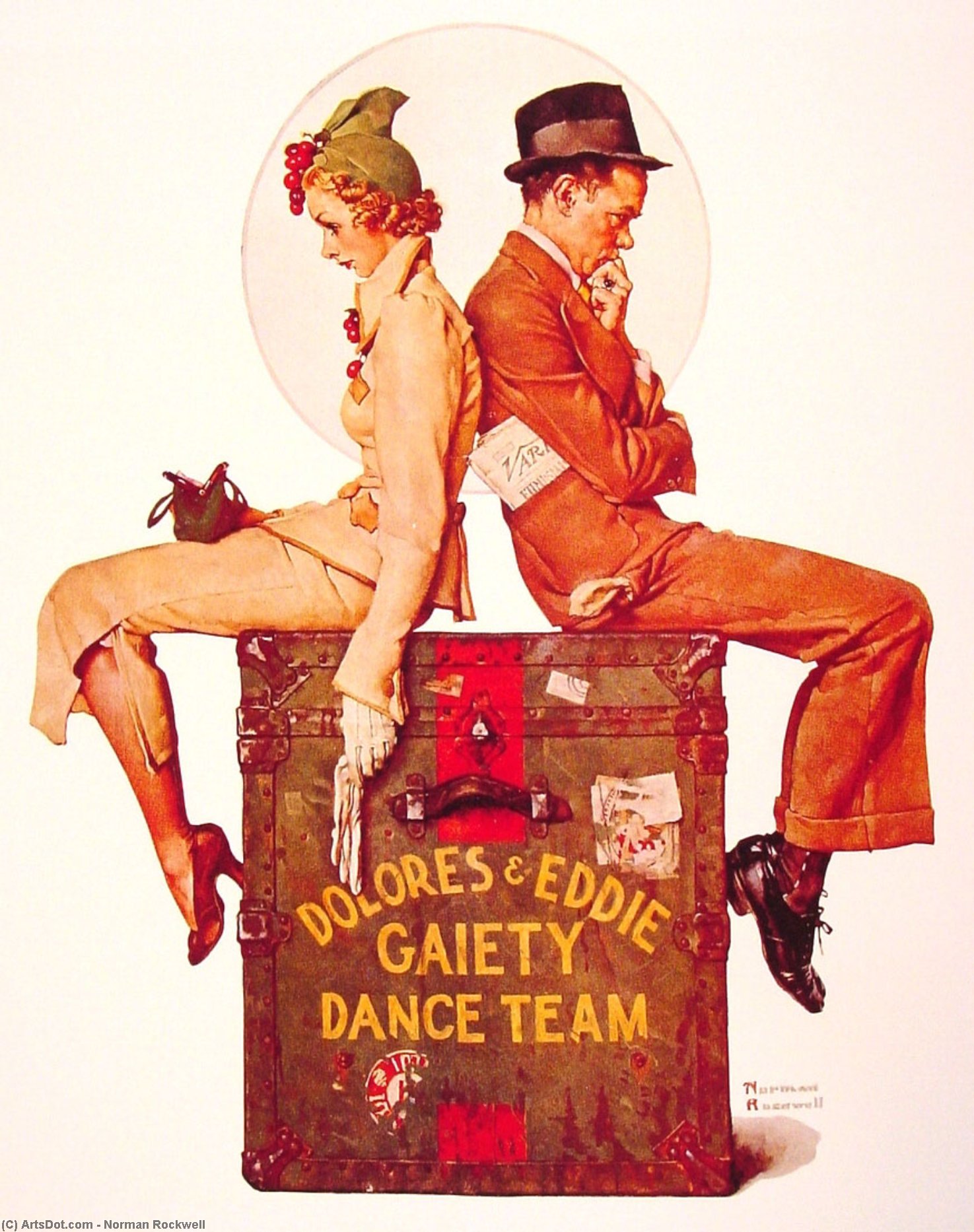 Order Oil Painting Replica Gaiety Dance Team, 1937 by Norman Rockwell (Inspired By) (1894-1978, United States) | ArtsDot.com