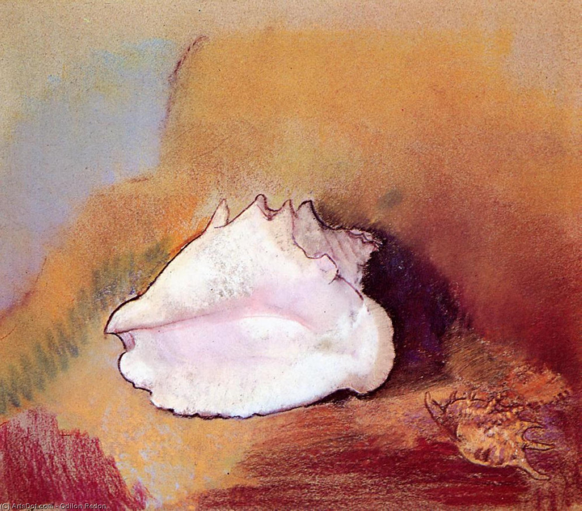 Buy Museum Art Reproductions The Seashell, 1912 by Odilon Redon (1840-1916, France) | ArtsDot.com