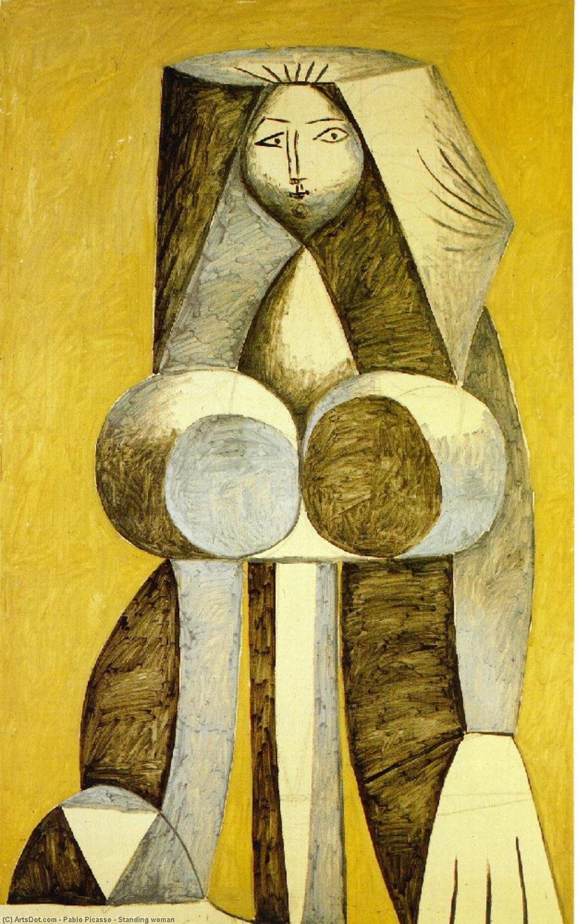 Order Art Reproductions Standing woman, 1946 by Pablo Picasso (Inspired By) (1881-1973, Spain) | ArtsDot.com