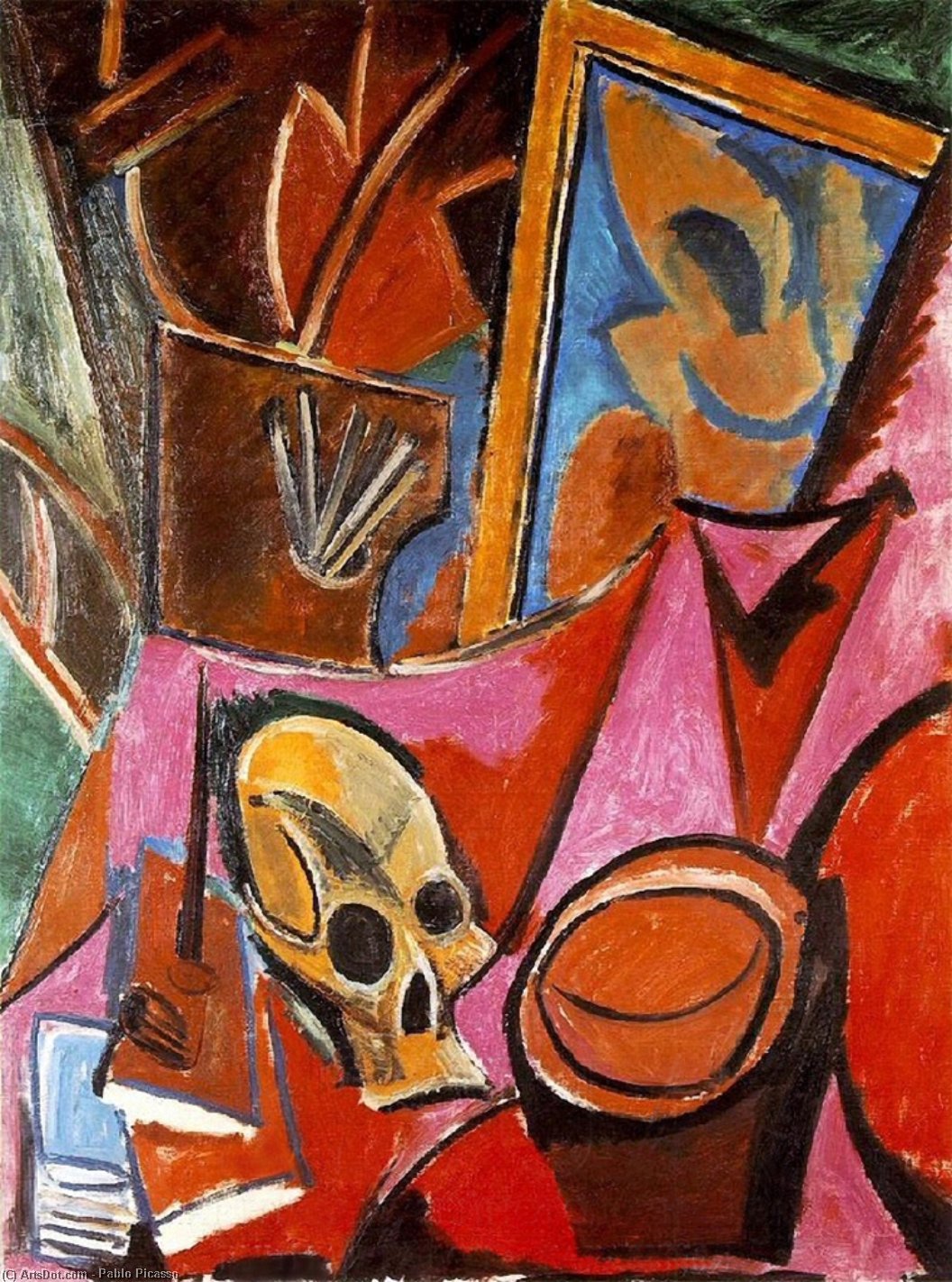 Order Artwork Replica Composition with skull, 1908 by Pablo Picasso (Inspired By) (1881-1973, Spain) | ArtsDot.com