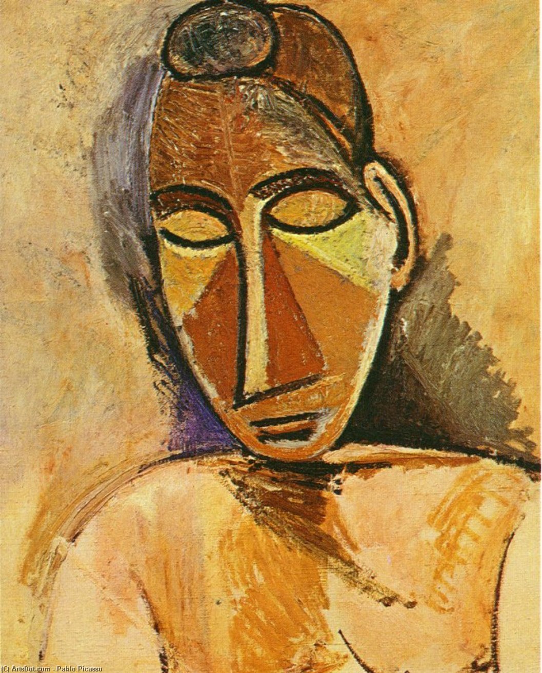 Order Artwork Replica Nude (Bust), 1907 by Pablo Picasso (Inspired By) (1881-1973, Spain) | ArtsDot.com