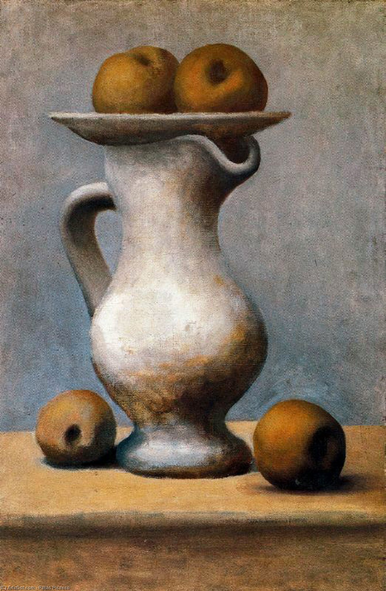 Buy Museum Art Reproductions Still life with pitcher and apples, 1919 by Pablo Picasso (Inspired By) (1881-1973, Spain) | ArtsDot.com