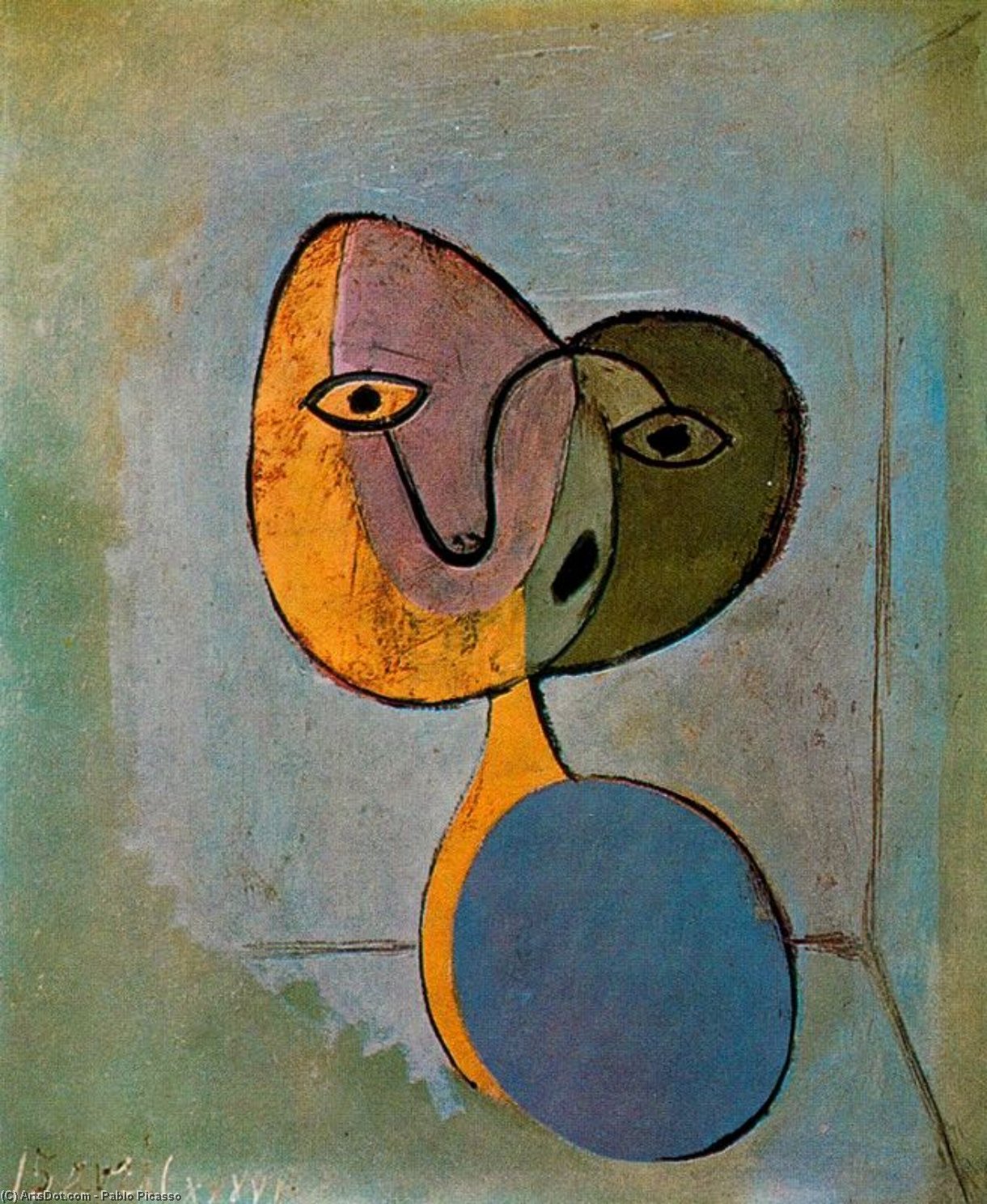 Order Art Reproductions Portrait of woman, 1936 by Pablo Picasso (Inspired By) (1881-1973, Spain) | ArtsDot.com