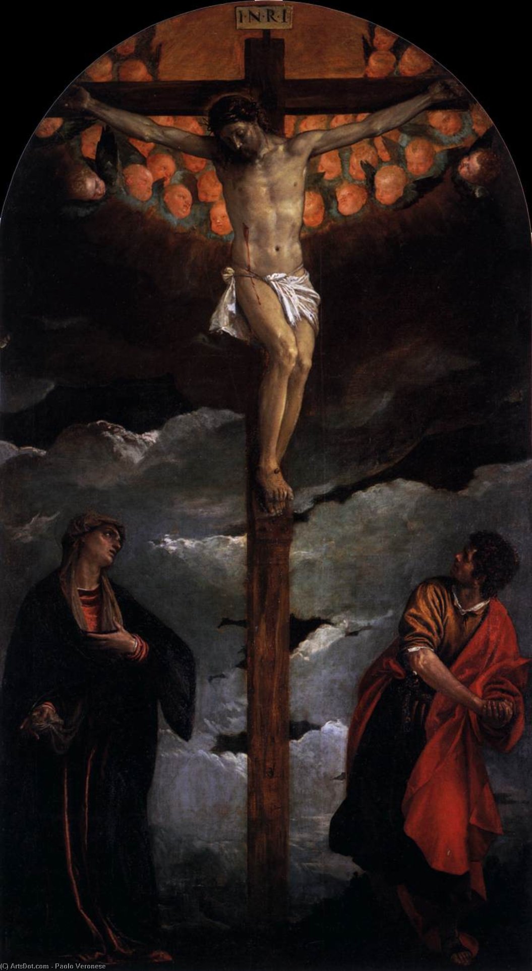 Buy Museum Art Reproductions Crucifixion, 1580 by Paolo Veronese (1528-1588, Italy) | ArtsDot.com
