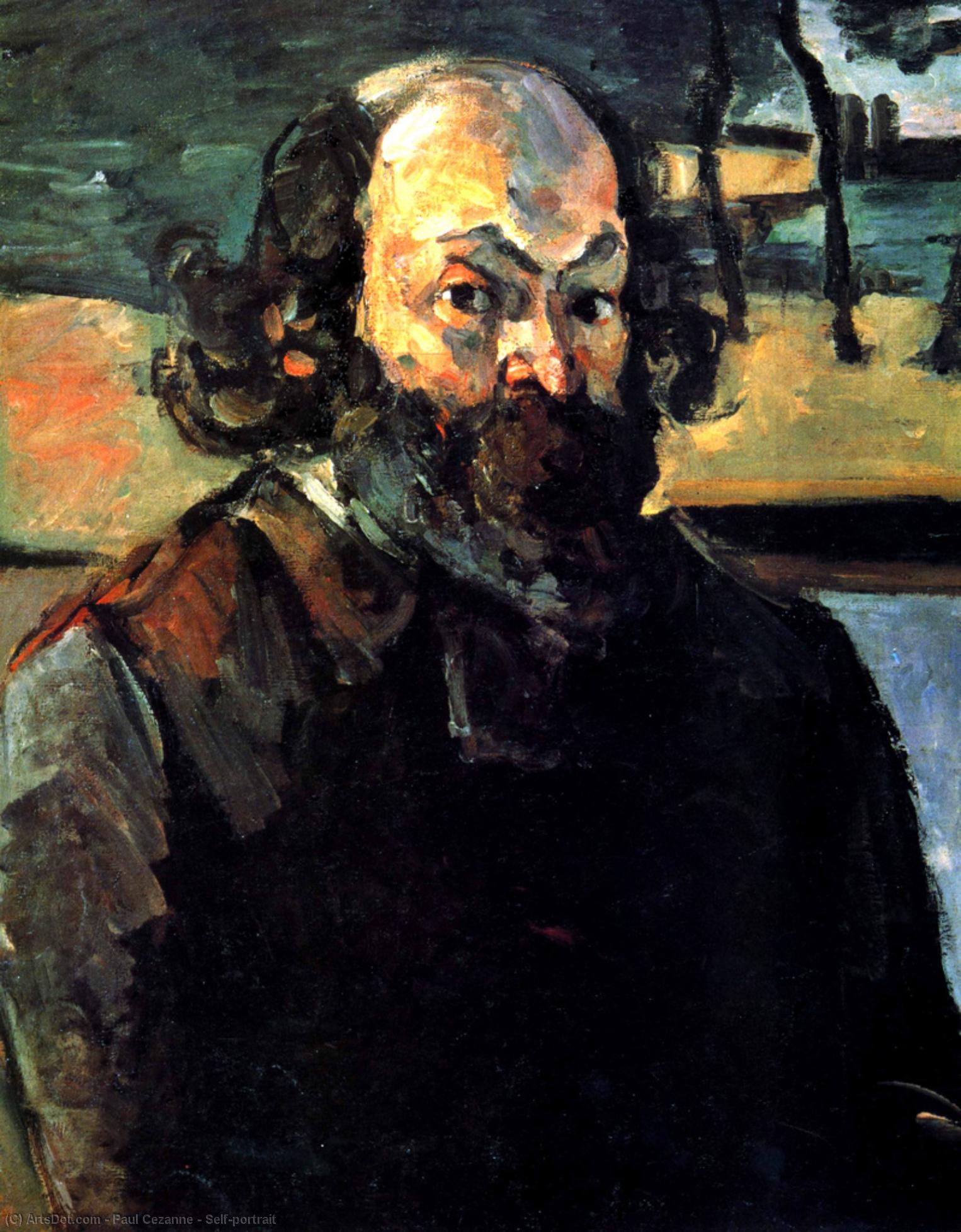 Order Paintings Reproductions Self-portrait, 1875 by Paul Cezanne (1839-1906, France) | ArtsDot.com