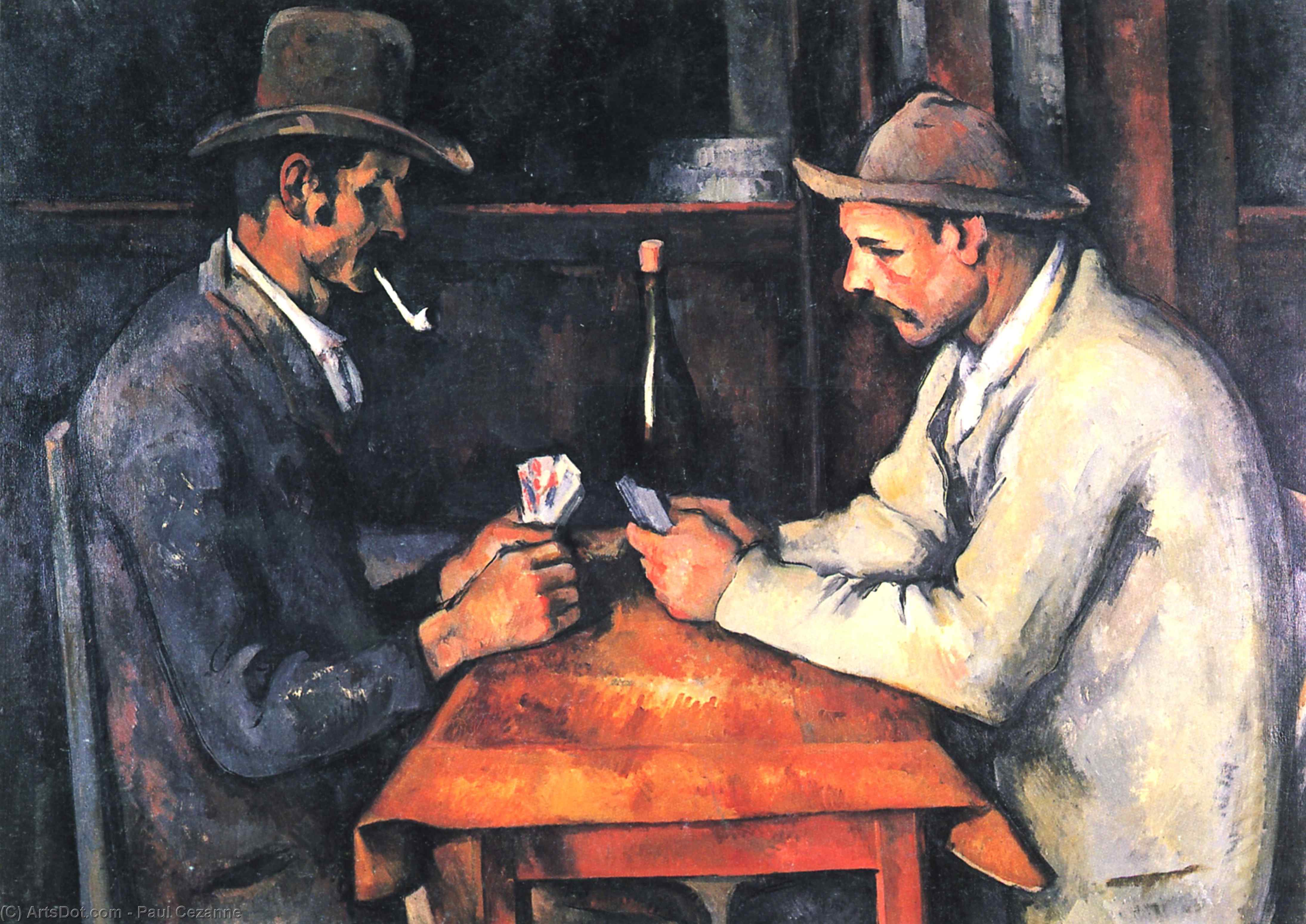Order Oil Painting Replica The Card Players, 1893 by Paul Cezanne (1839-1906, France) | ArtsDot.com