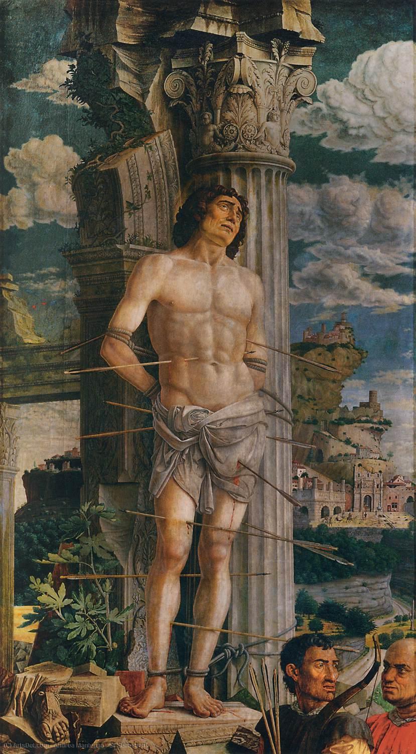 Order Paintings Reproductions St Sebastian, 1480 by Andrea Mantegna (1431-1506, Italy) | ArtsDot.com