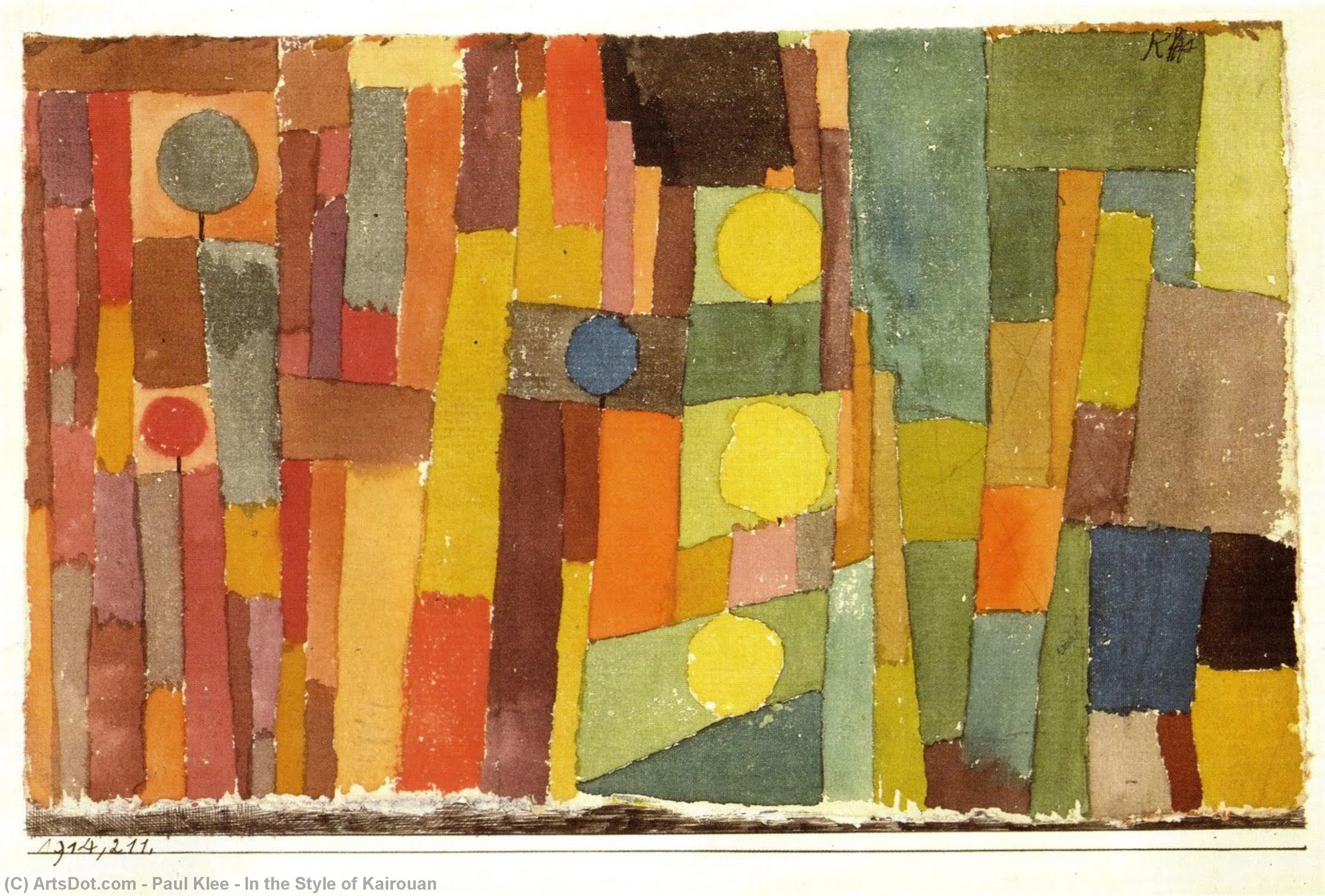 Order Paintings Reproductions In the Style of Kairouan, 1914 by Paul Klee (1879-1940, Switzerland) | ArtsDot.com