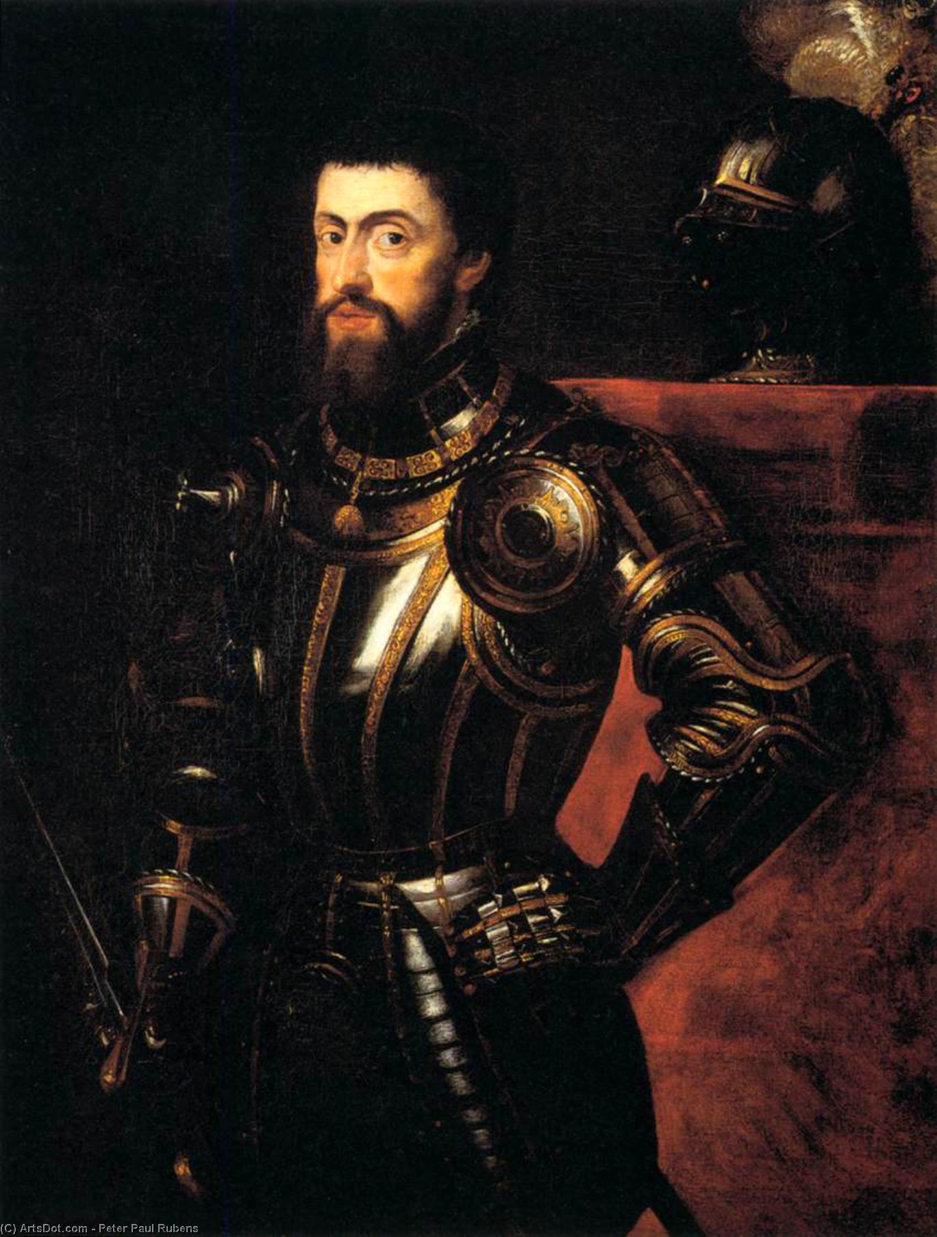 Buy Museum Art Reproductions Charles V in Armour, 1603 by Peter Paul Rubens (1577-1640, Germany) | ArtsDot.com