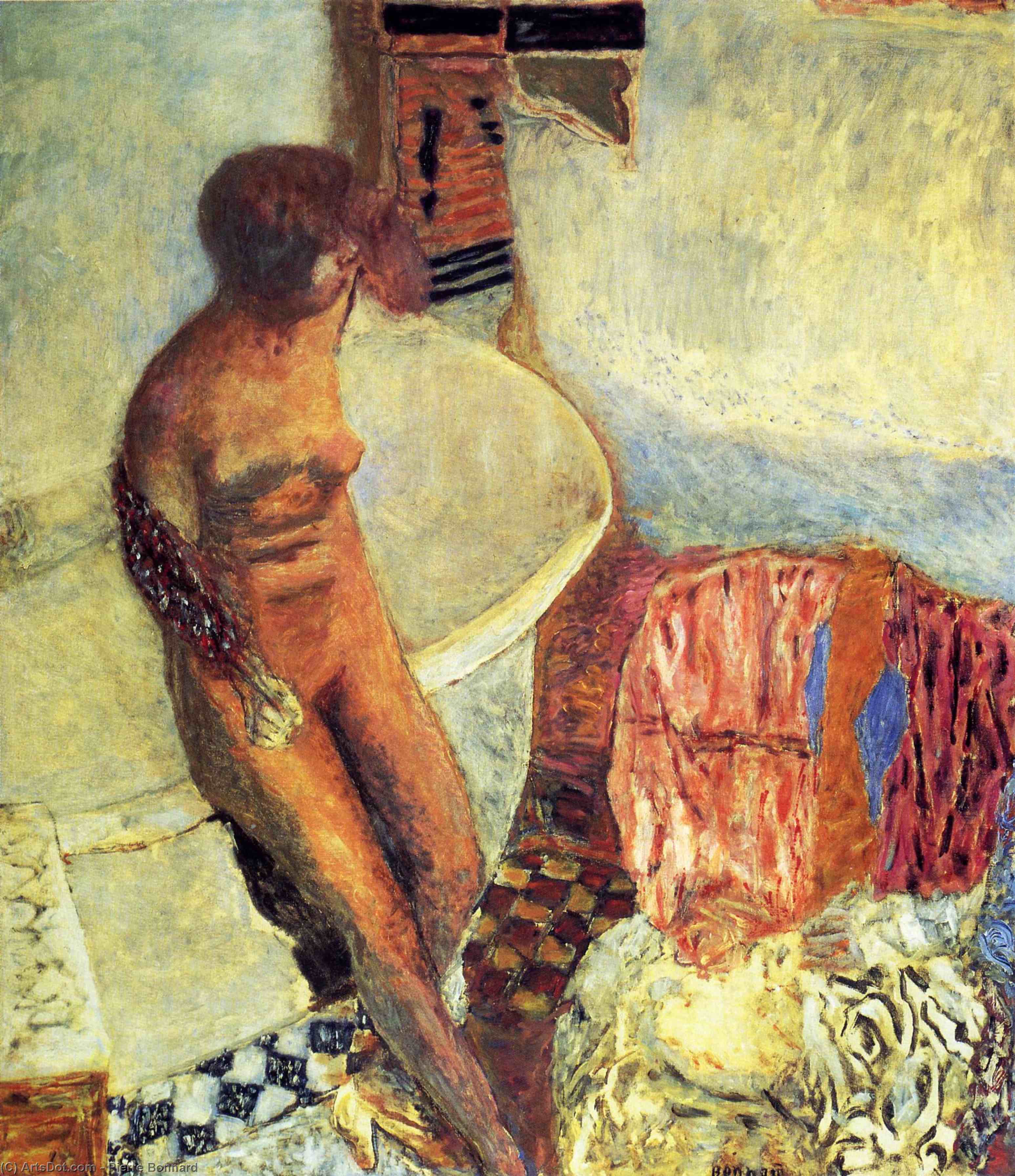 Order Oil Painting Replica Nude by the Bath Tub, 1931 by Pierre Bonnard (1867-1947, France) | ArtsDot.com