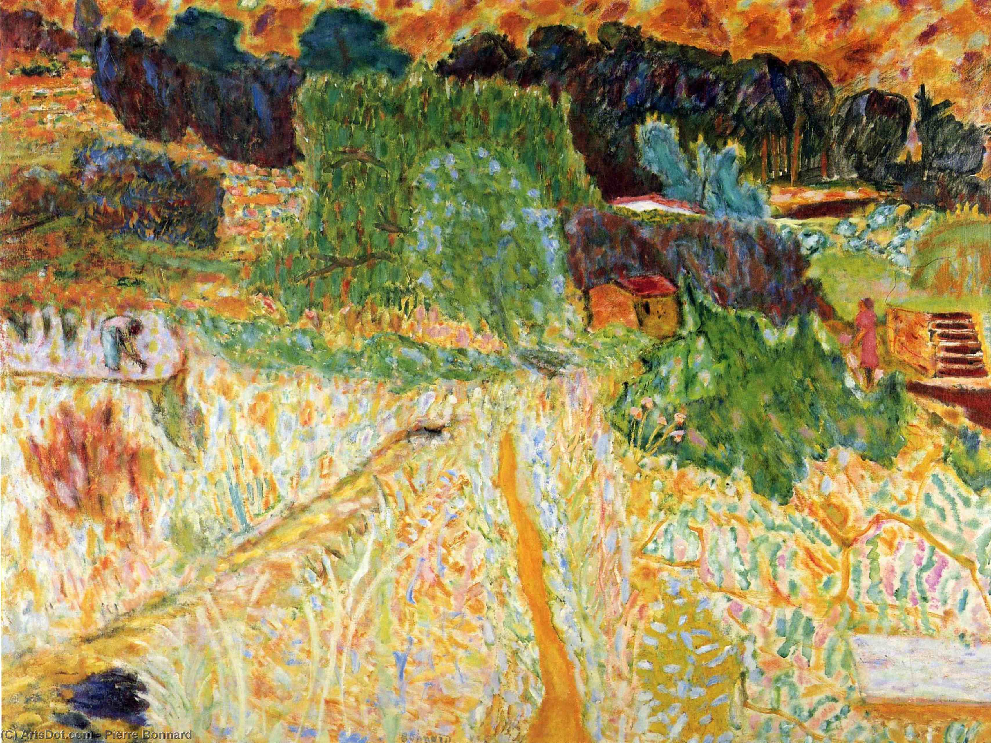 Order Oil Painting Replica View from the Artist`s Studio, Le Cannet, 1945 by Pierre Bonnard (1867-1947, France) | ArtsDot.com