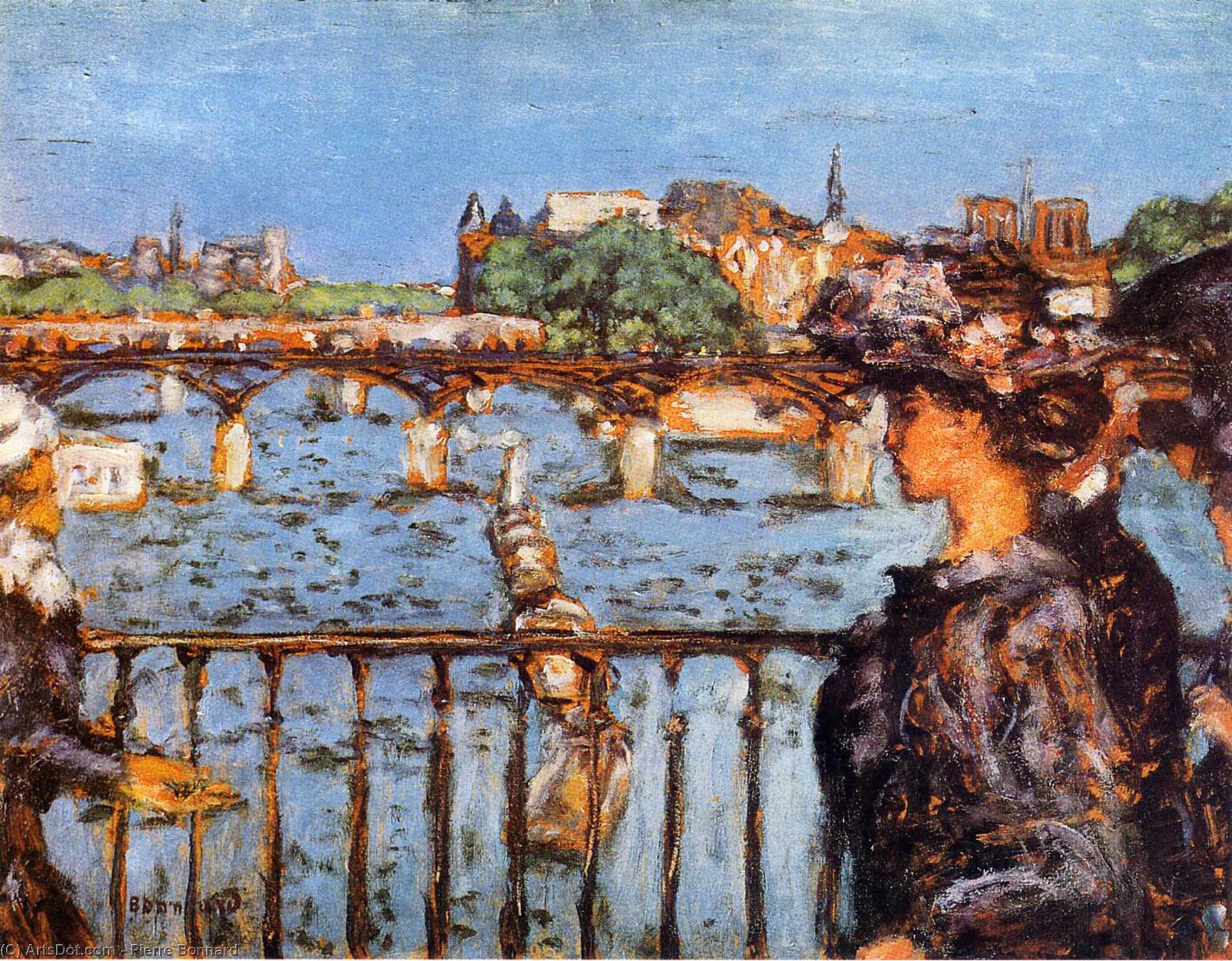 Order Oil Painting Replica The Pont des Arts, 1905 by Pierre Bonnard (1867-1947, France) | ArtsDot.com