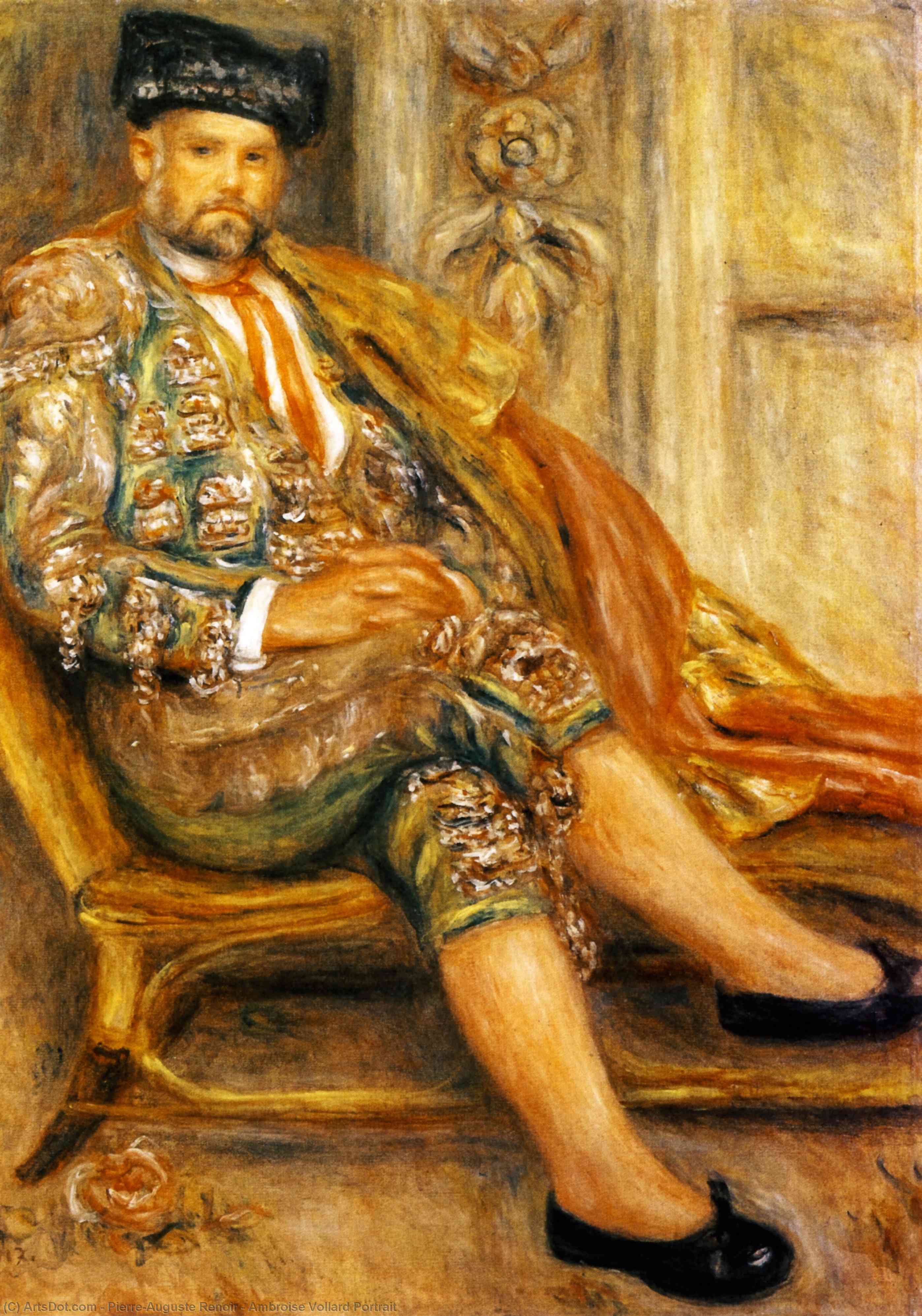 Order Oil Painting Replica Ambroise Vollard Portrait by Pierre-Auguste Renoir (1841-1919, France) | ArtsDot.com