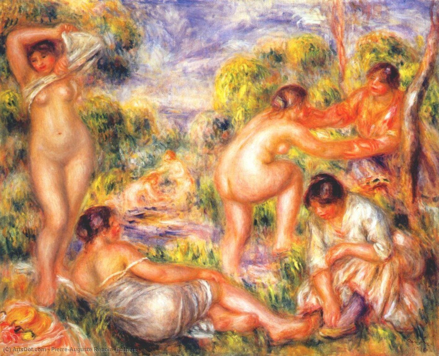 Buy Museum Art Reproductions Bathers, 1916 by Pierre-Auguste Renoir (1841-1919, France) | ArtsDot.com