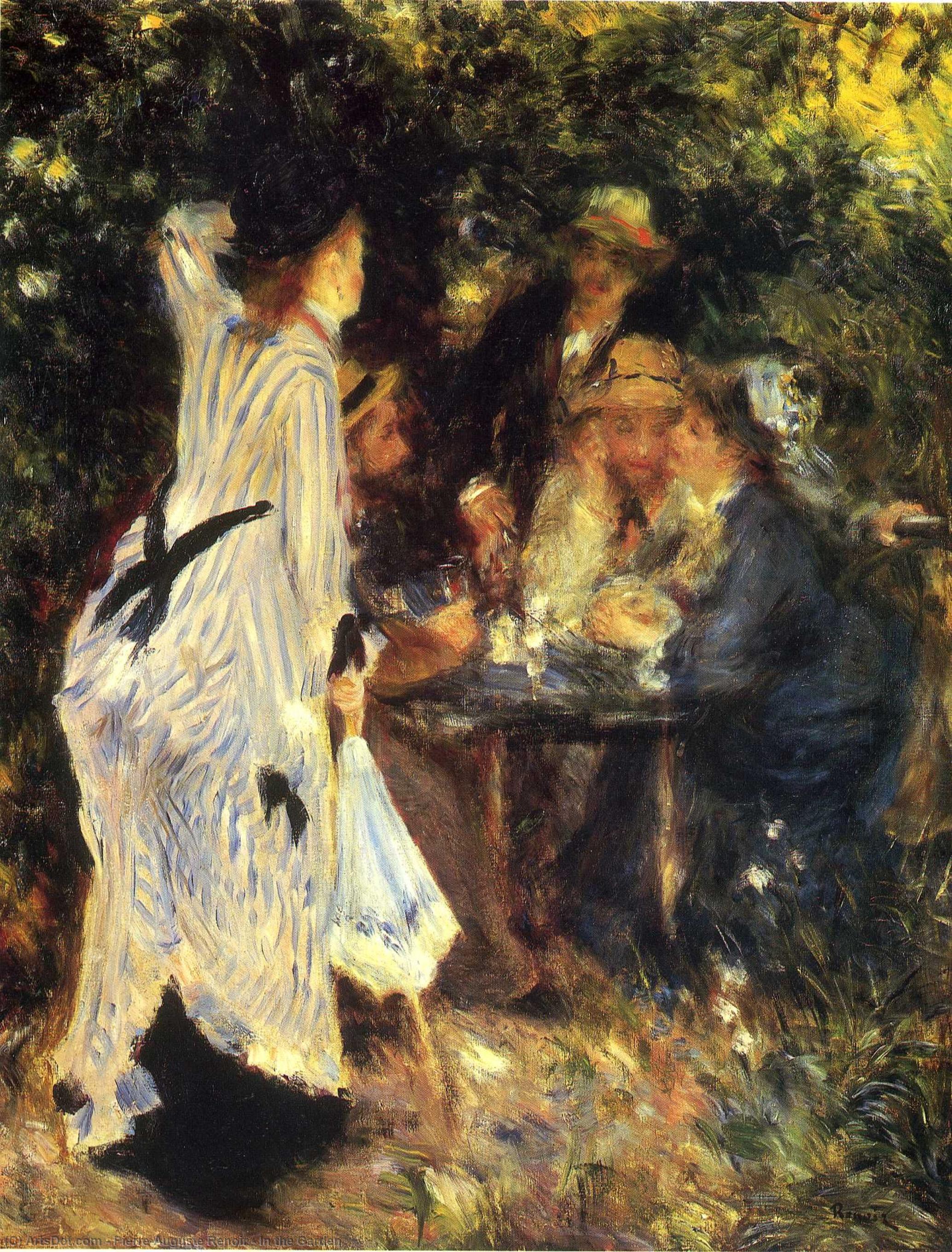 Order Oil Painting Replica In the Garden by Pierre-Auguste Renoir (1841-1919, France) | ArtsDot.com