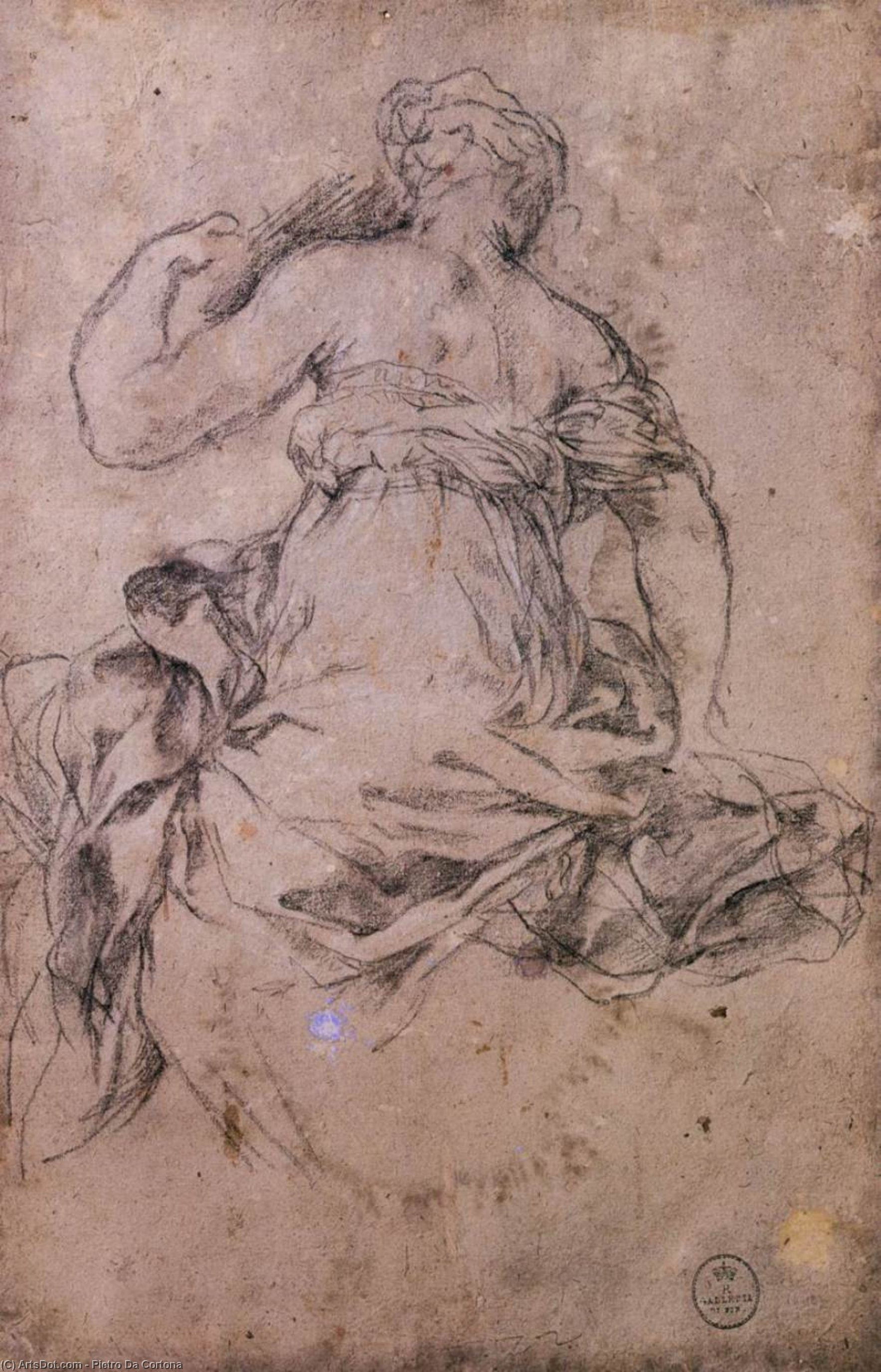 Buy Museum Art Reproductions Study for the Age of Silver, 1635 by Pietro Da Cortona (1596-1669, Italy) | ArtsDot.com