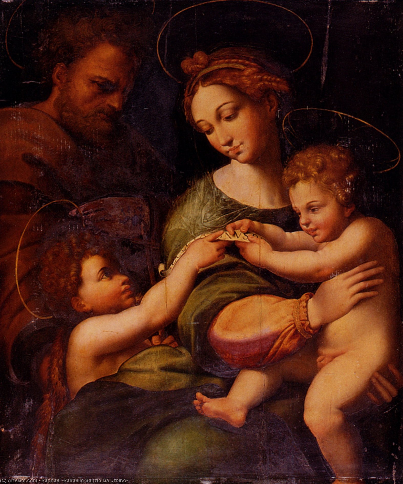 Order Oil Painting Replica The Virgin of the Rose, 1518 by Raphael (Raffaello Sanzio Da Urbino) (1483-1520, Italy) | ArtsDot.com