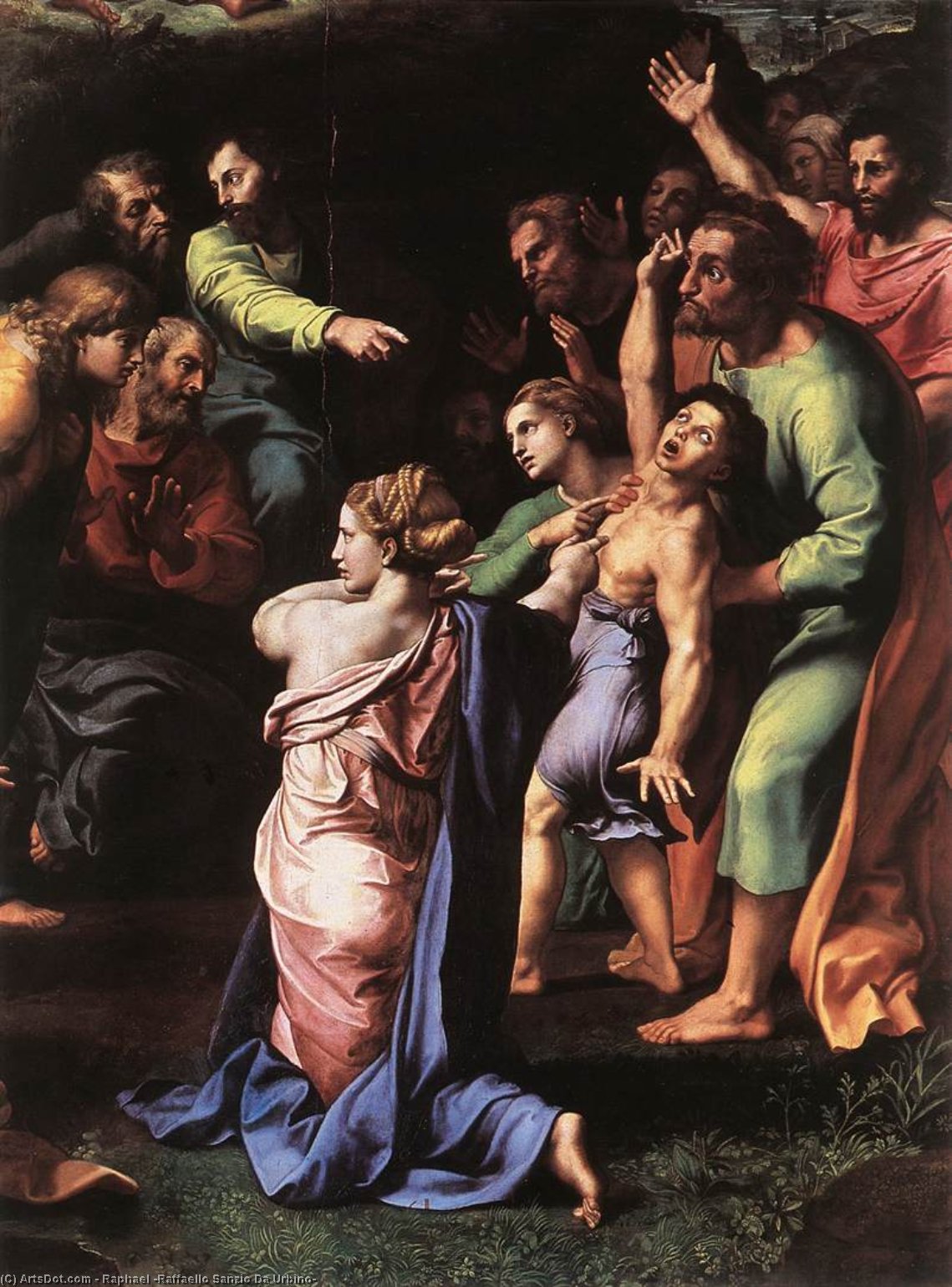 Order Artwork Replica The Transfiguration (detail), 1520 by Raphael (Raffaello Sanzio Da Urbino) (1483-1520, Italy) | ArtsDot.com