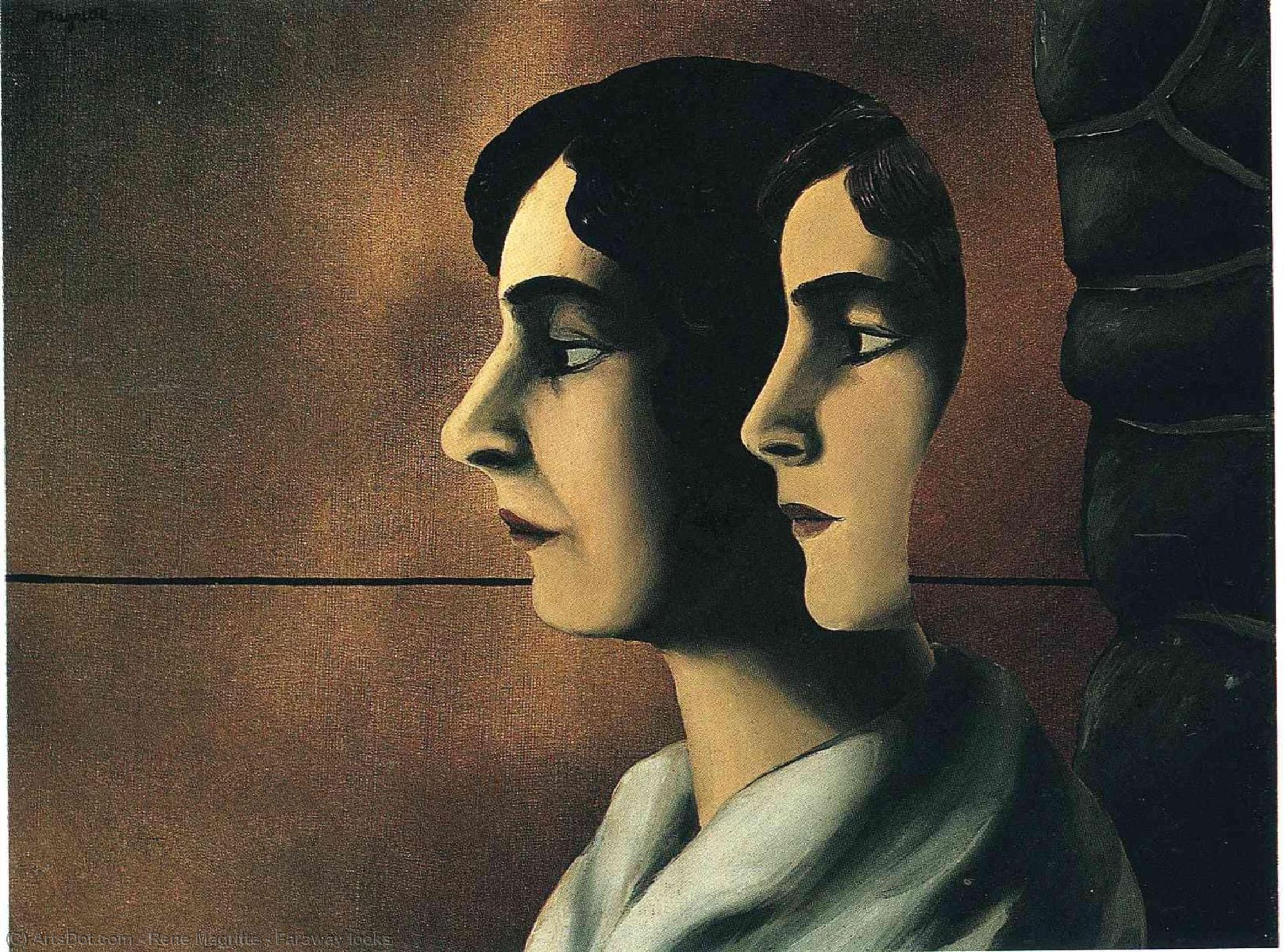 Order Art Reproductions Faraway looks, 1927 by Rene Magritte (Inspired By) (1898-1967, Belgium) | ArtsDot.com