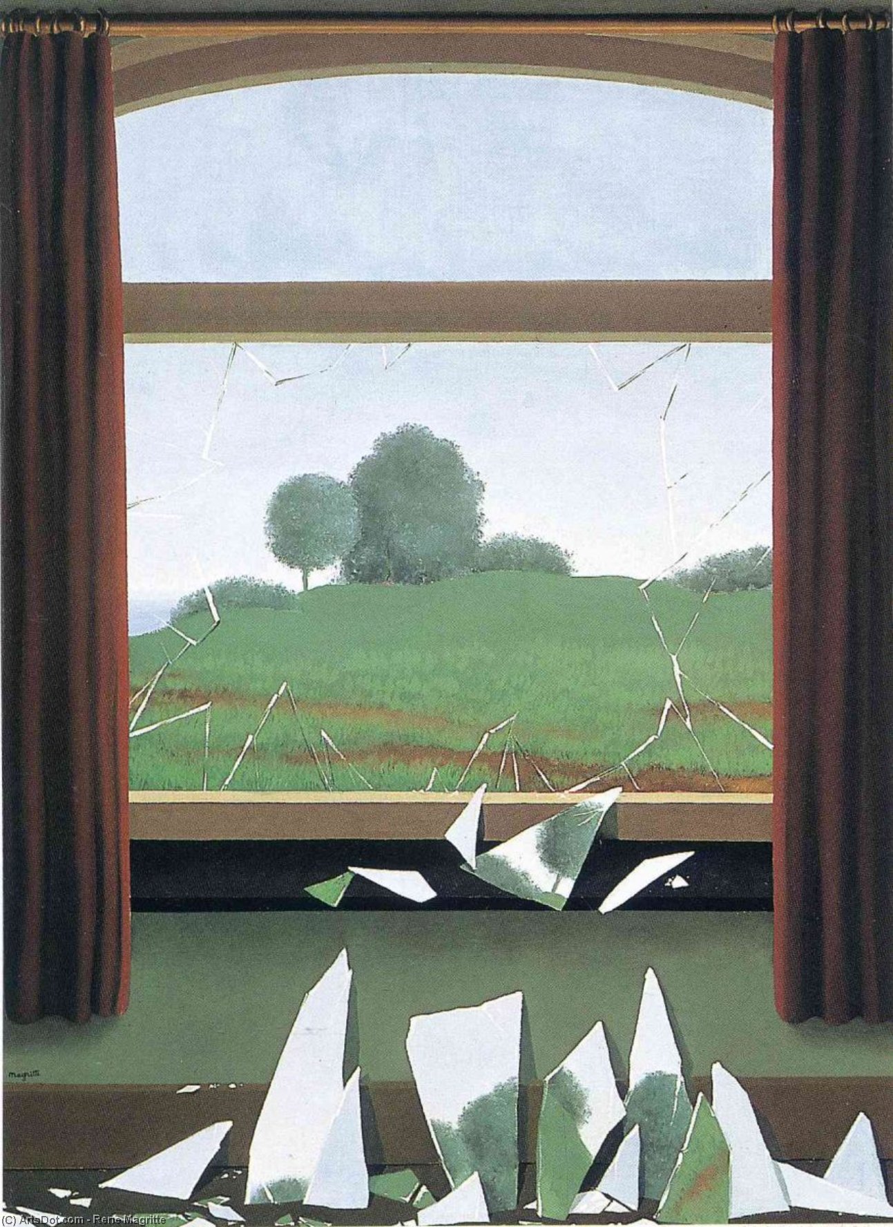 Buy Museum Art Reproductions The Key to the Fields, 1936 by Rene Magritte (Inspired By) (1898-1967, Belgium) | ArtsDot.com