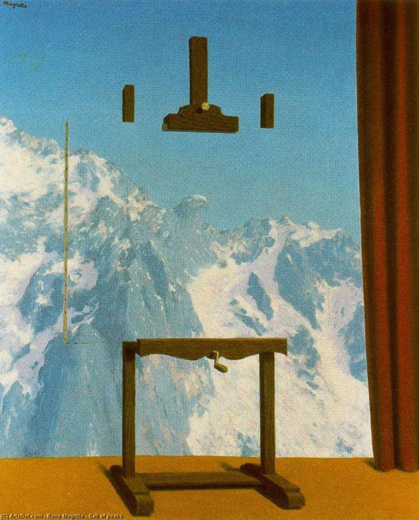 Order Paintings Reproductions Call of peaks, 1943 by Rene Magritte (Inspired By) (1898-1967, Belgium) | ArtsDot.com