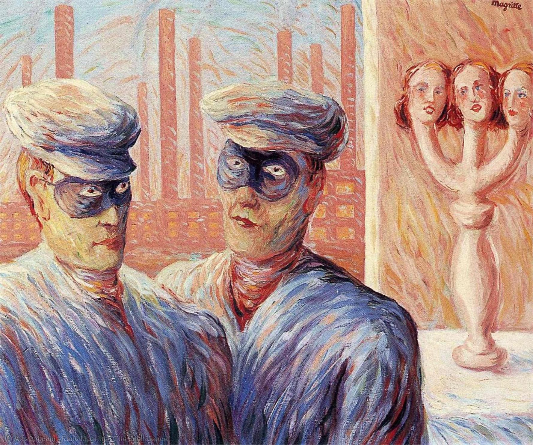 Buy Museum Art Reproductions The Intelligence, 1946 by Rene Magritte (Inspired By) (1898-1967, Belgium) | ArtsDot.com