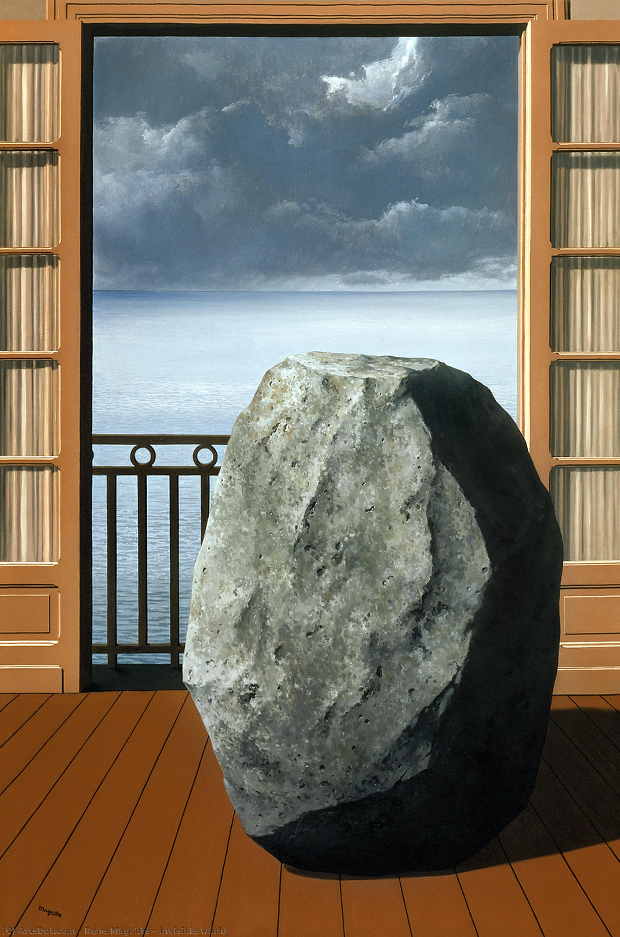 Buy Museum Art Reproductions Invisible world, 1954 by Rene Magritte (Inspired By) (1898-1967, Belgium) | ArtsDot.com