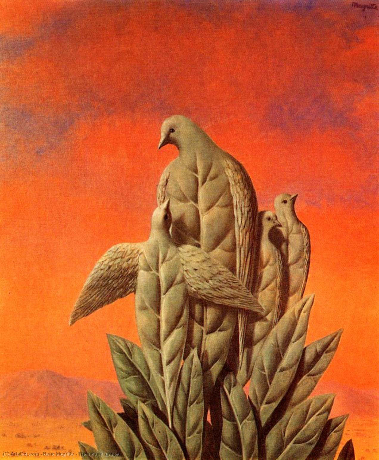 Order Art Reproductions The natural graces, 1964 by Rene Magritte (Inspired By) (1898-1967, Belgium) | ArtsDot.com