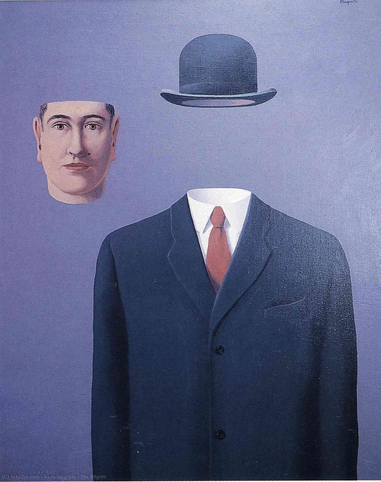 Order Oil Painting Replica The Pilgrim, 1966 by Rene Magritte (Inspired By) (1898-1967, Belgium) | ArtsDot.com