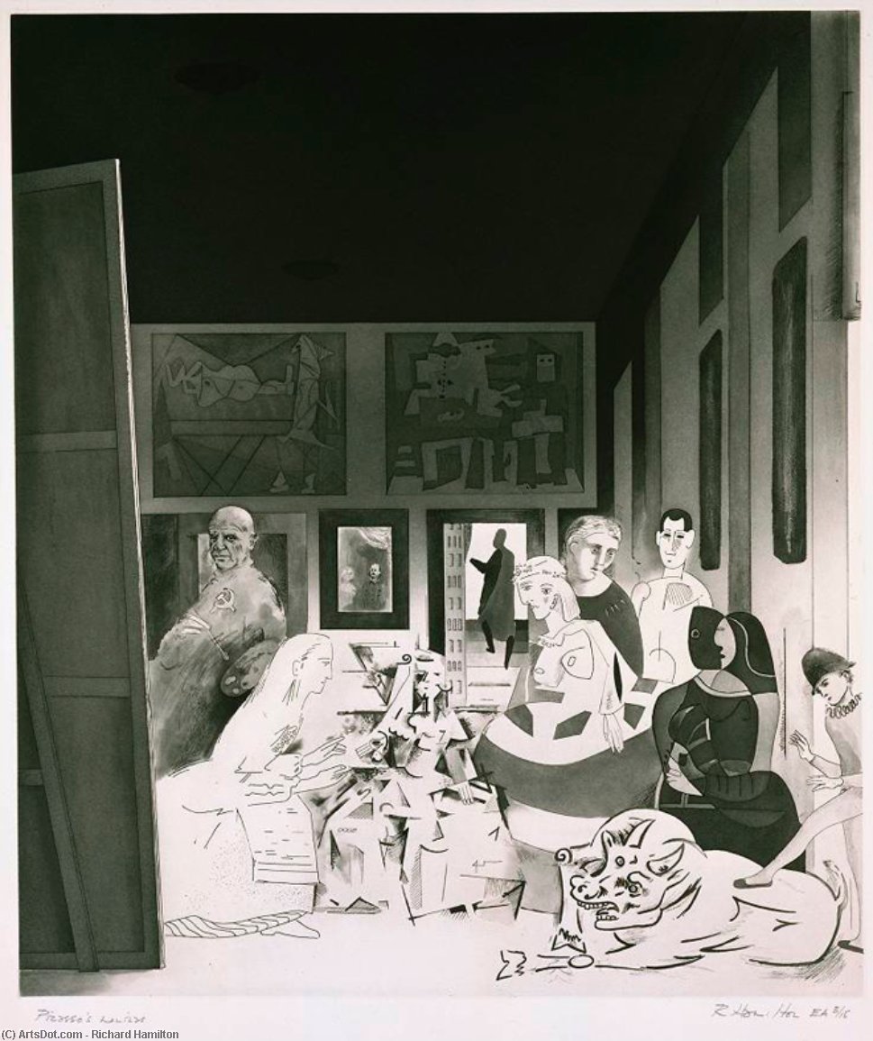 Picasso`s meninas, 1973 by Richard Hamilton (1922-2011, United Kingdom) Richard Hamilton | ArtsDot.com