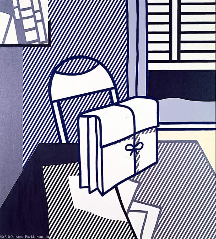 Buy Museum Art Reproductions Still life with dossier, 1976 by Roy Lichtenstein (Inspired By) (1923-1997, United States) | ArtsDot.com