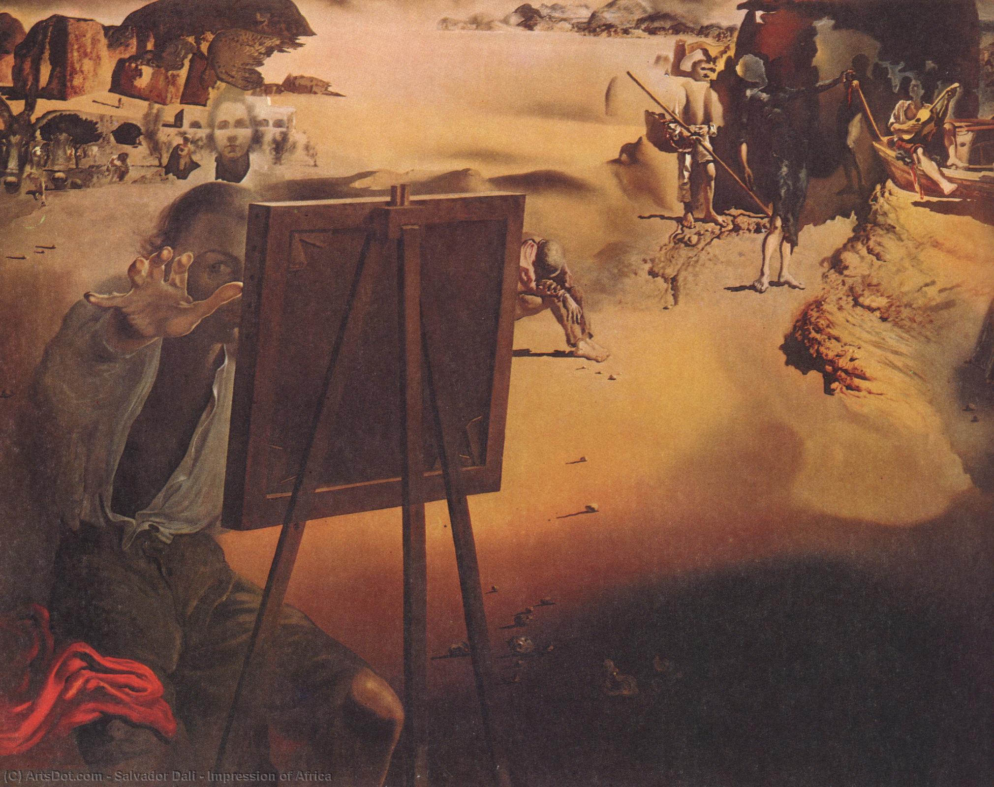 Order Oil Painting Replica Impression of Africa, 1938 by Salvador Dali (Inspired By) (1904-1989, Spain) | ArtsDot.com