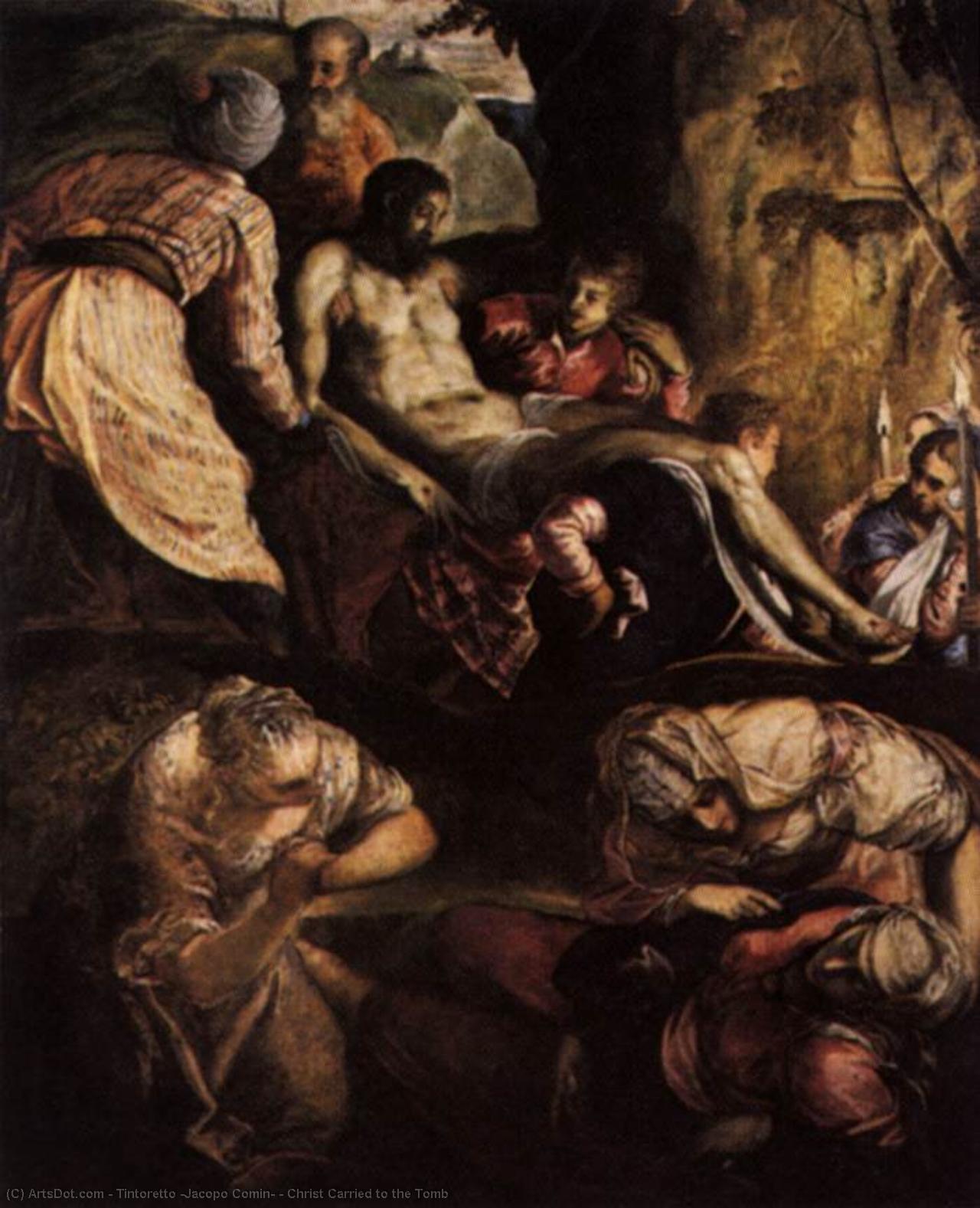 Order Artwork Replica Christ Carried to the Tomb, 1565 by Tintoretto (Jacopo Comin) (1518-1594, Italy) | ArtsDot.com